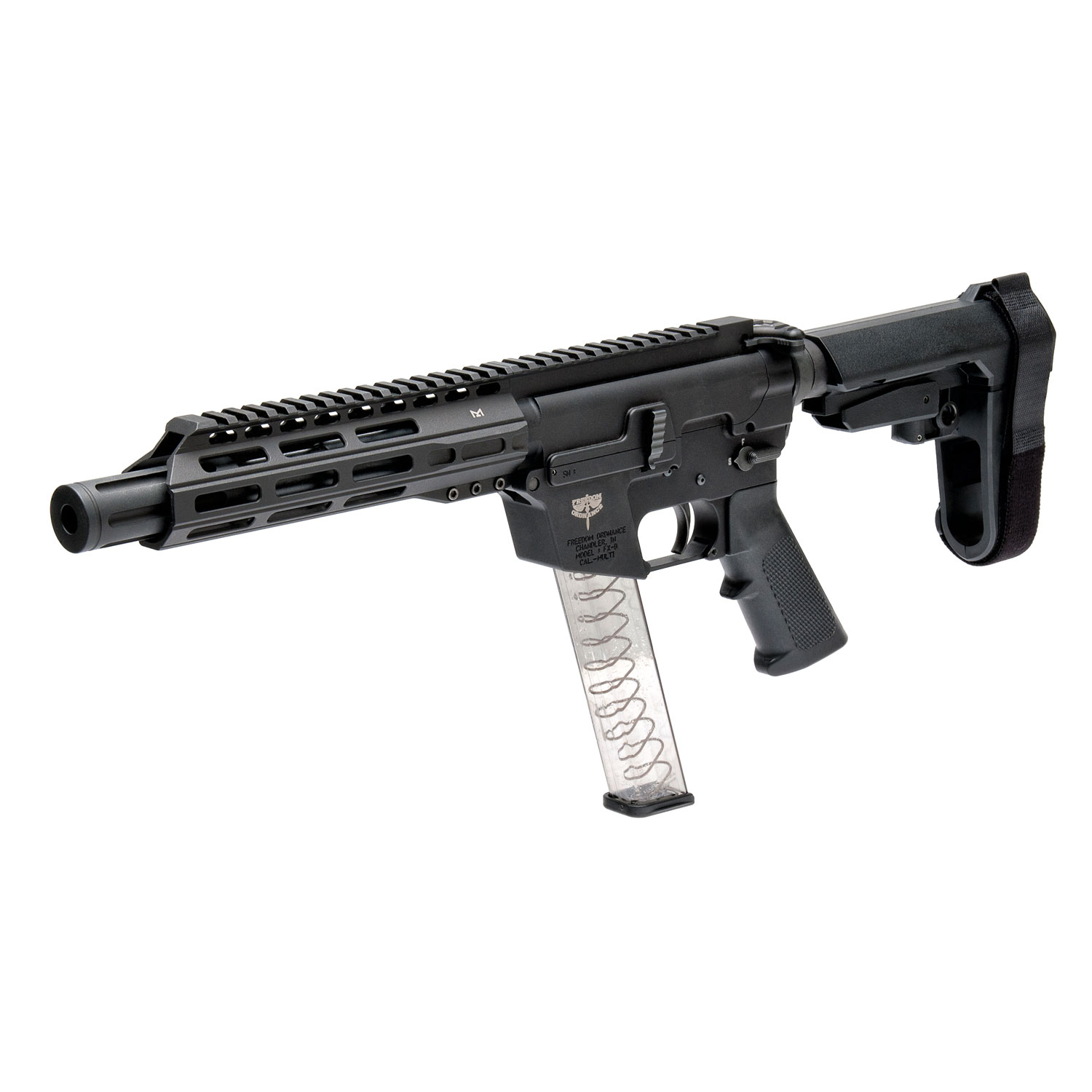 Freedom Ordnance FX9P 9MM 31+1 Pistol With SBA3 Brace - Image 3