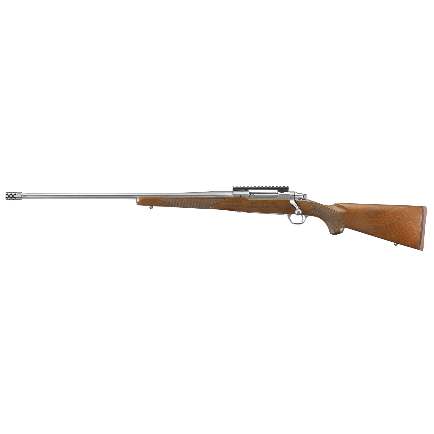 Ruger Hawkeye Hunter 300 Win Mag 3+1 24 Satin Stainless Left Hand