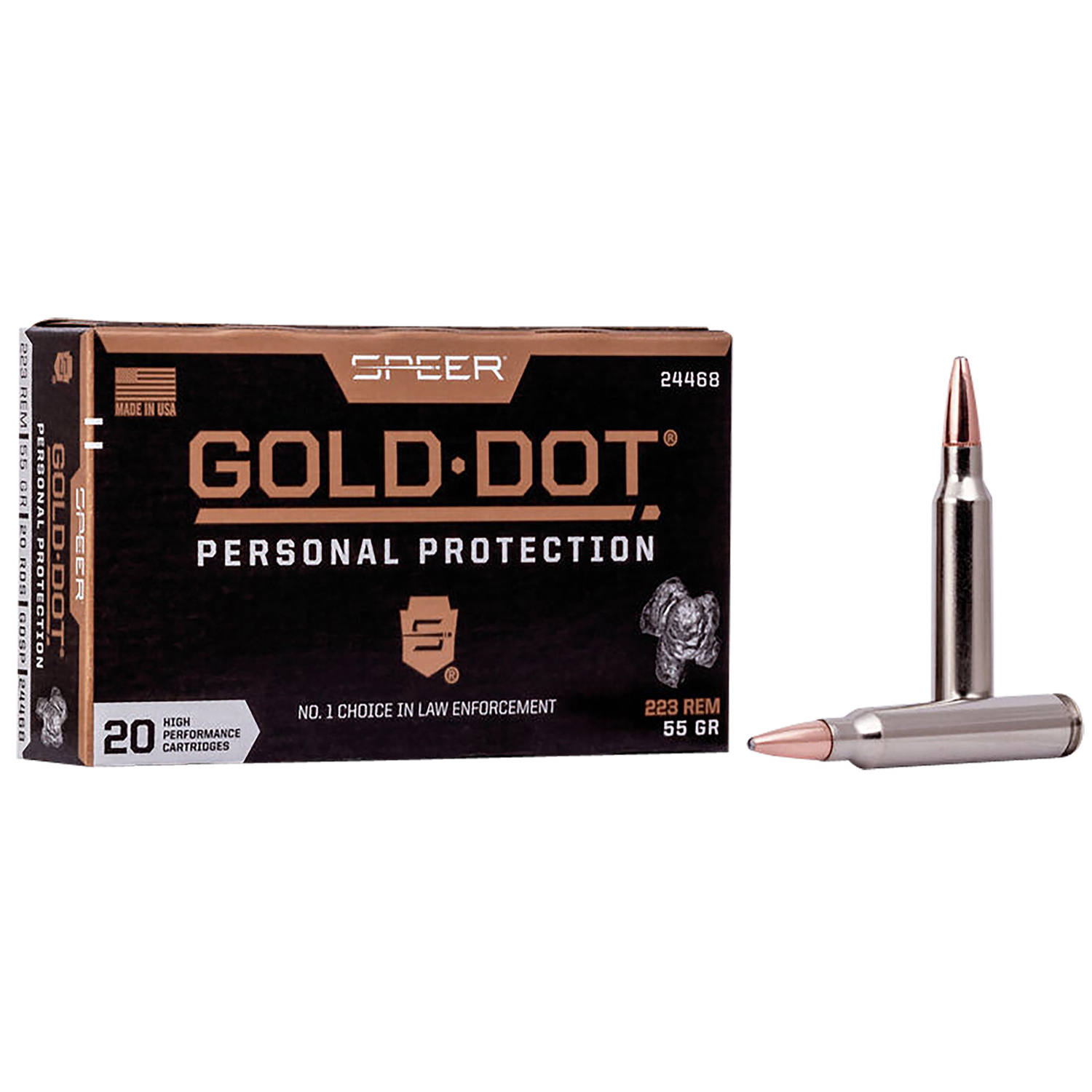 Speer Gold Dot 223 Rem 55GR Soft Point 20/10