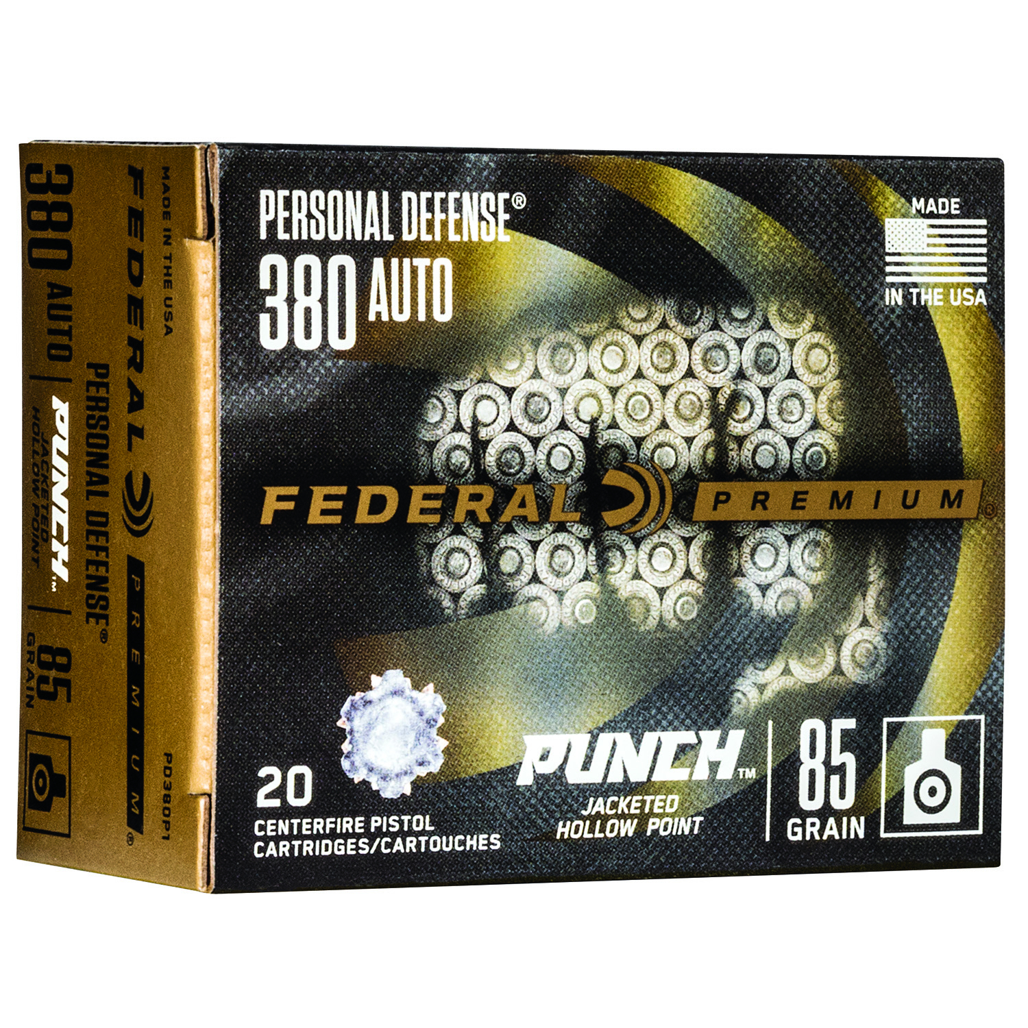 Federal Premium Punch 380 Acp 85GR Jhp 20RD