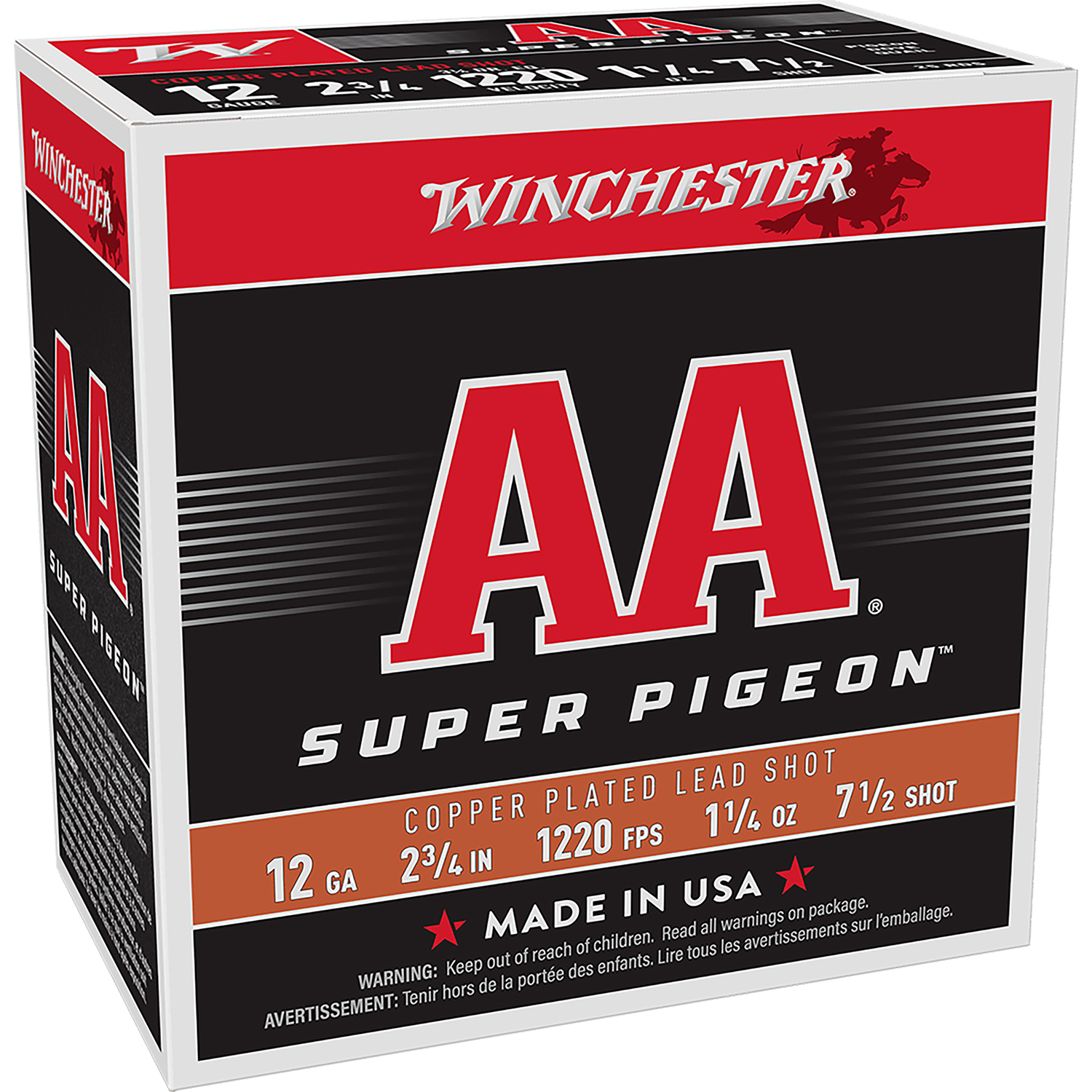 Winchester AA12SP7 12 Ga 2-3/4 1-1/4 Oz 25 Rd/bx 10 Bx/cs