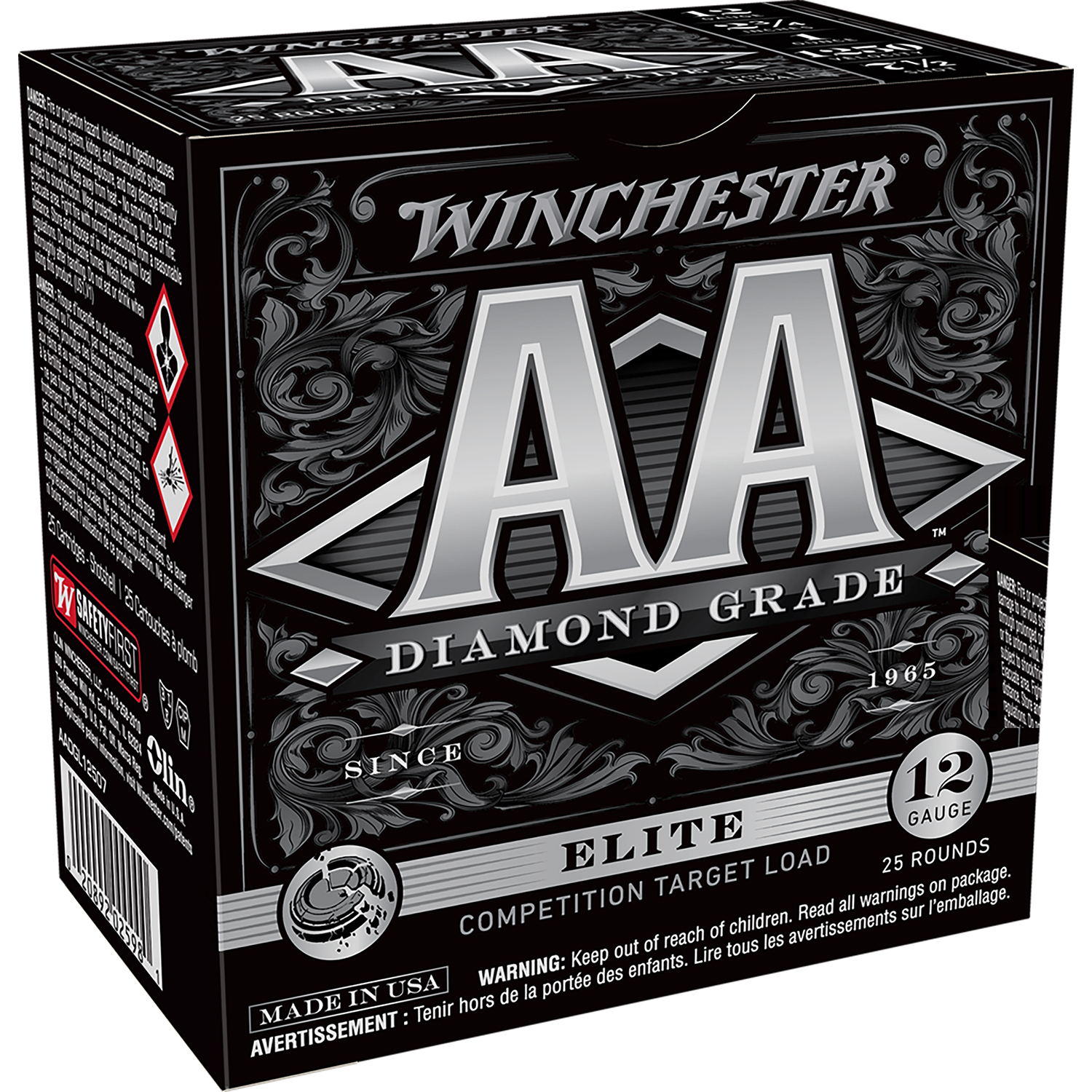 Winchester Aa Diamond Grade 12GA 2.75 1OZ 7.5 Shot 25 Rd