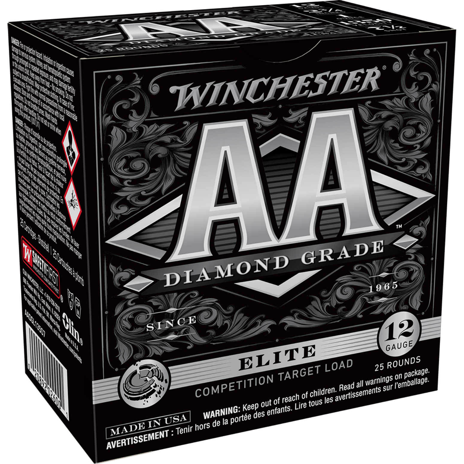 Winchester Aa Diamond Grade 12GA 2.75 1OZ 7.5 Shot 25 Rd.