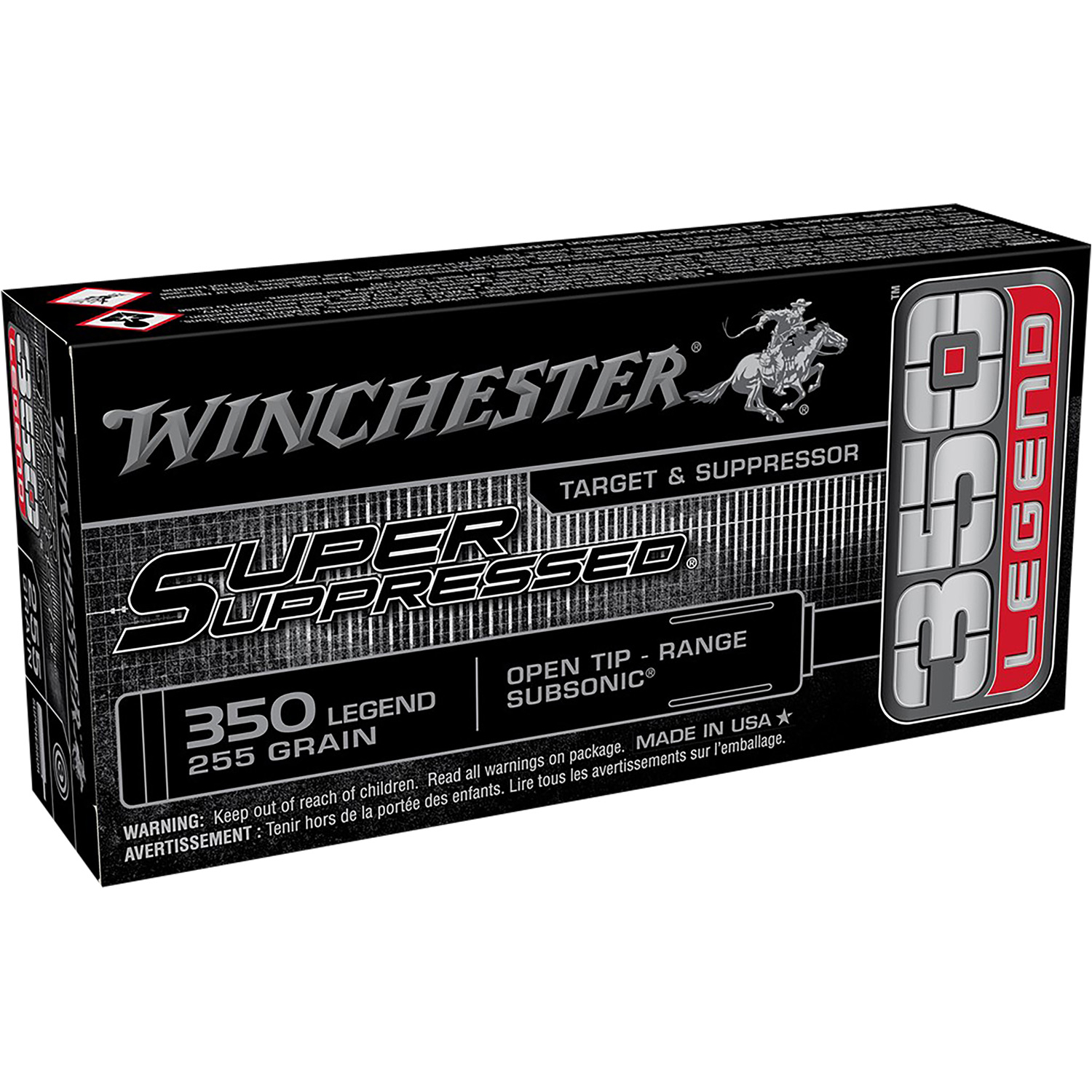 Winchester Super Suppressed 350 Legend 20RD 10 Box Case