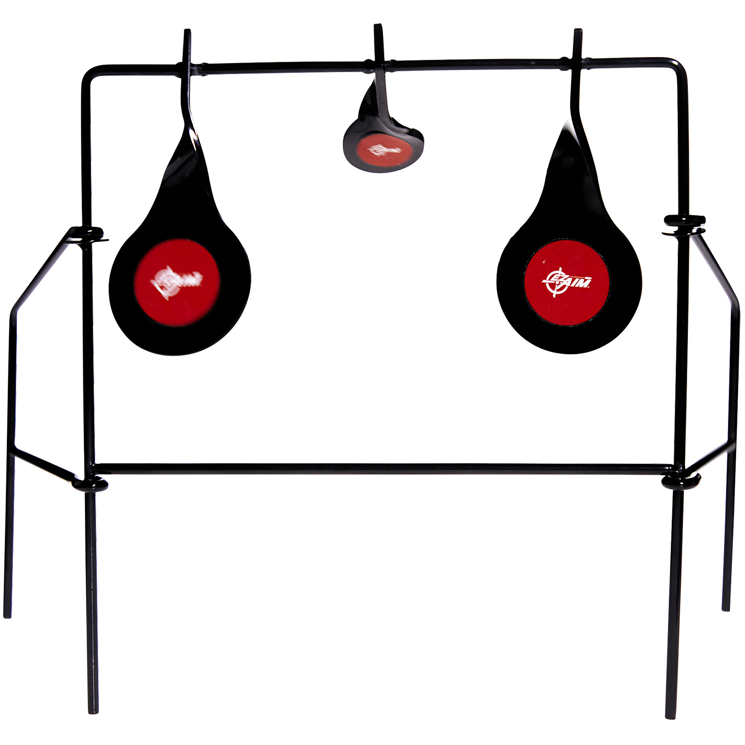 Allen 15265 Ez-aim Metal Triple Spinner Target Black/red