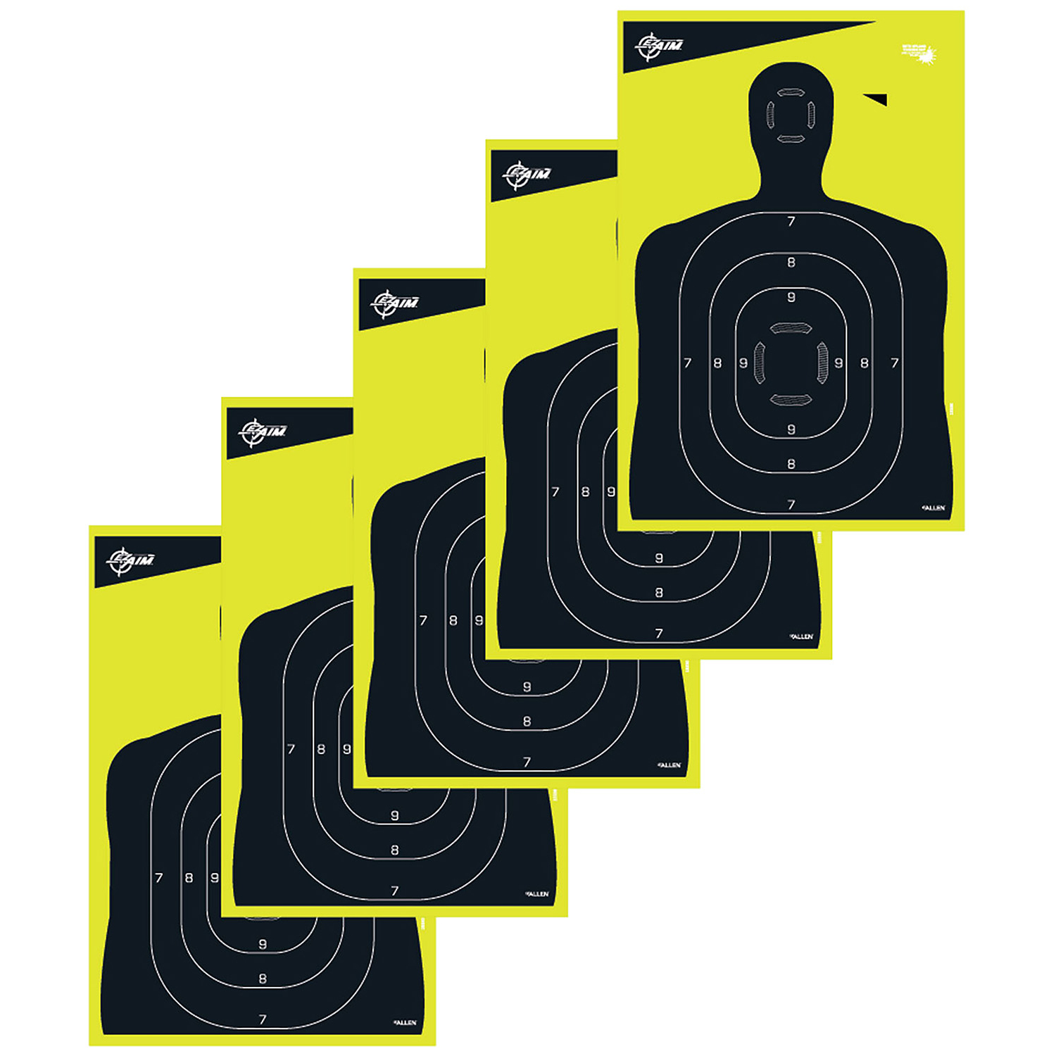 Allen Ez Aim Splash Non-adhesive Silhouette 12X18 5 Pack