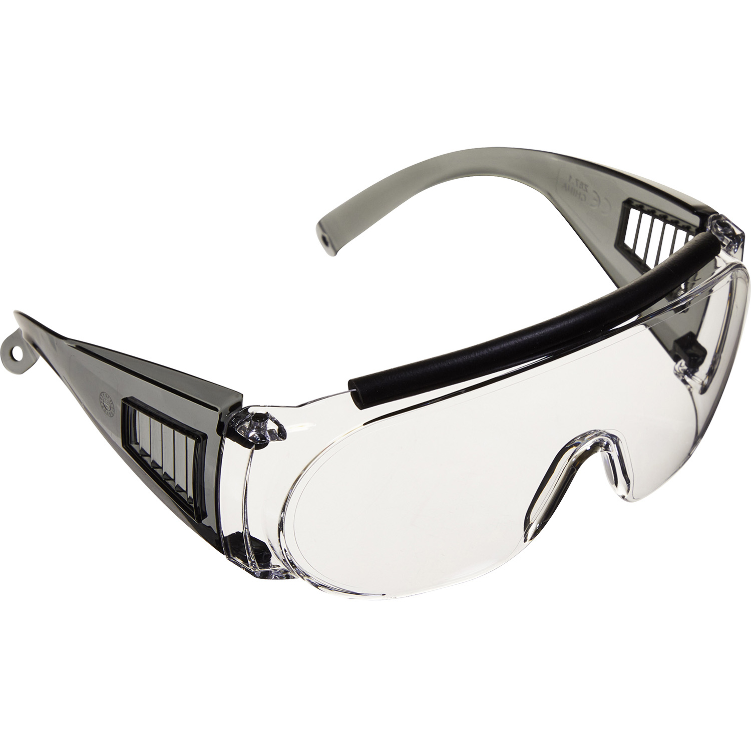 Allen 2169 Glasses Shooting Fit Over Clear Lens Gray Frame