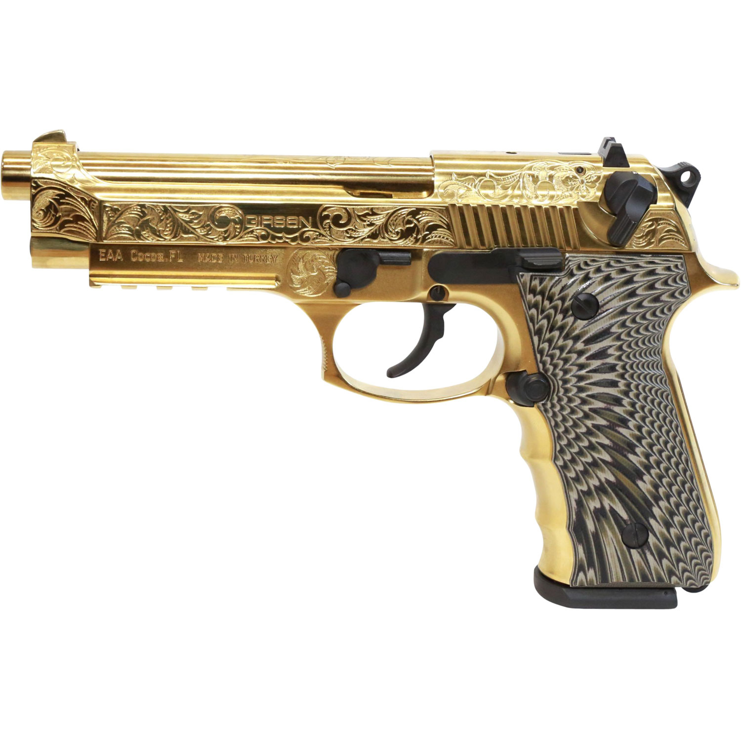 Eaa Gir Reg 9MM Bl Gld En 18RD