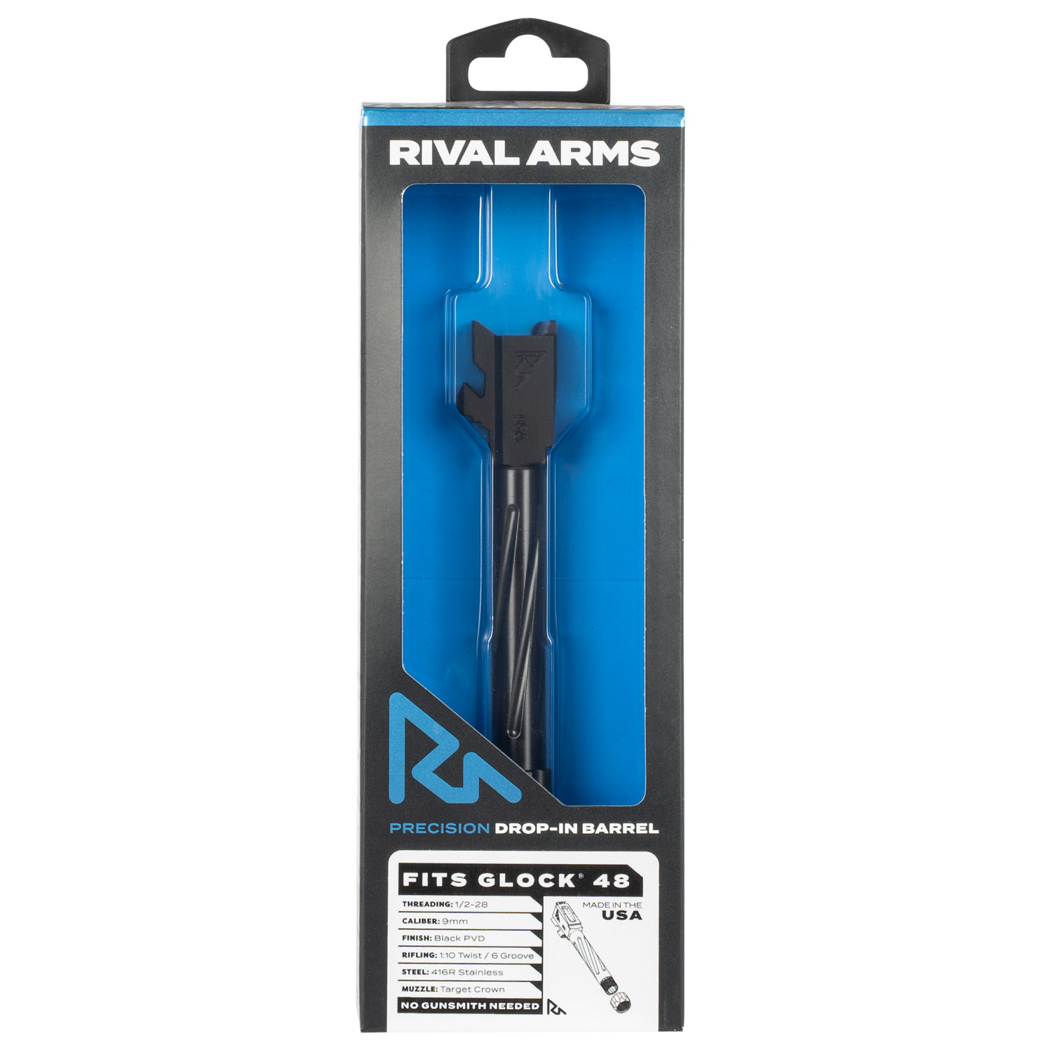 Rival Arms RA20G802A 9MM Glock 48 V1 Drop-in Barrel