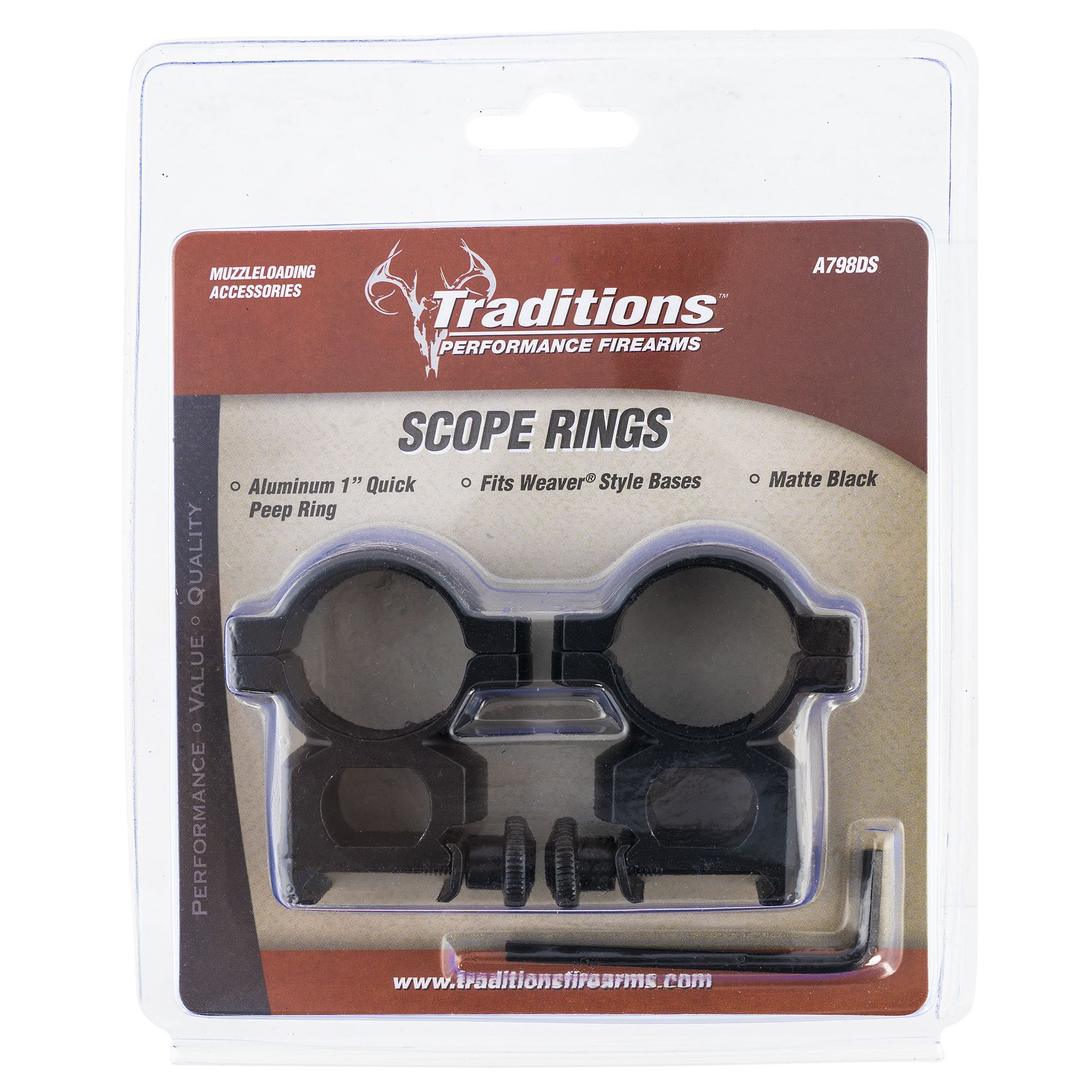 Tra Ring Weaver Peep 1IN Matte