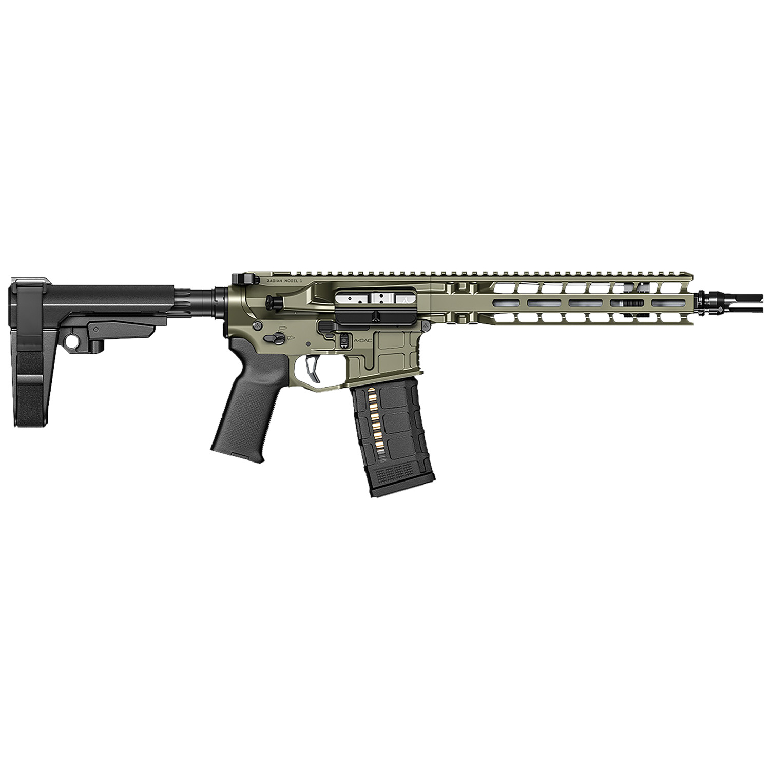 Radian Weapons R0515 Model 1 Pistol .223 Wylde 30+1 10.5 Od Green