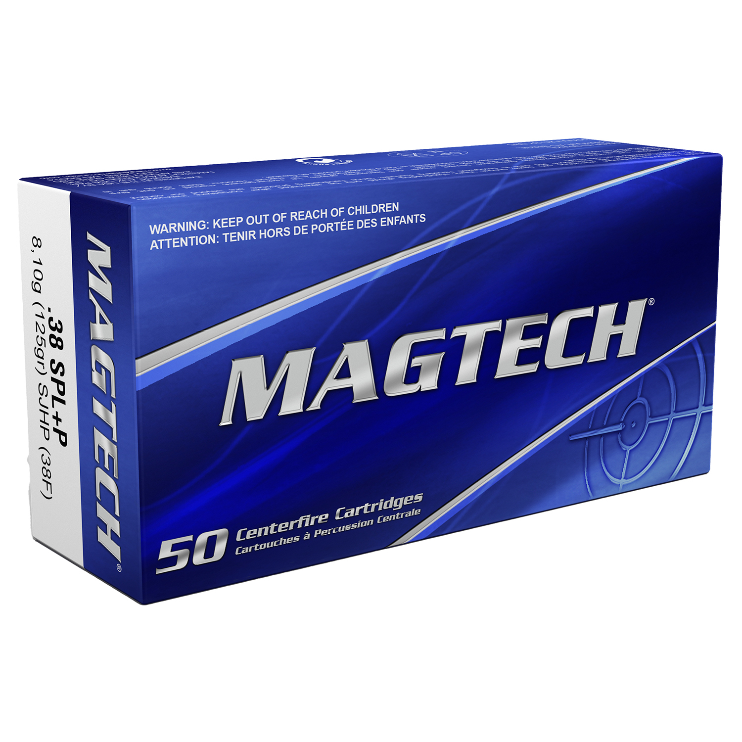 Magtech 38 Special +p 125GR Sjhp 50RD 20BX/CS