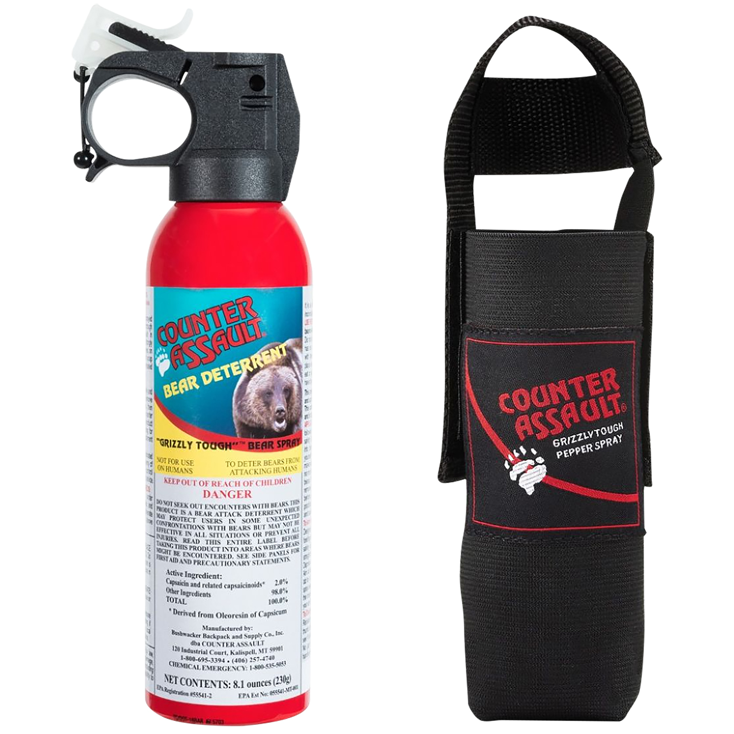 Counter Assault Bear Deterrent 8.1 Oz. With Holster