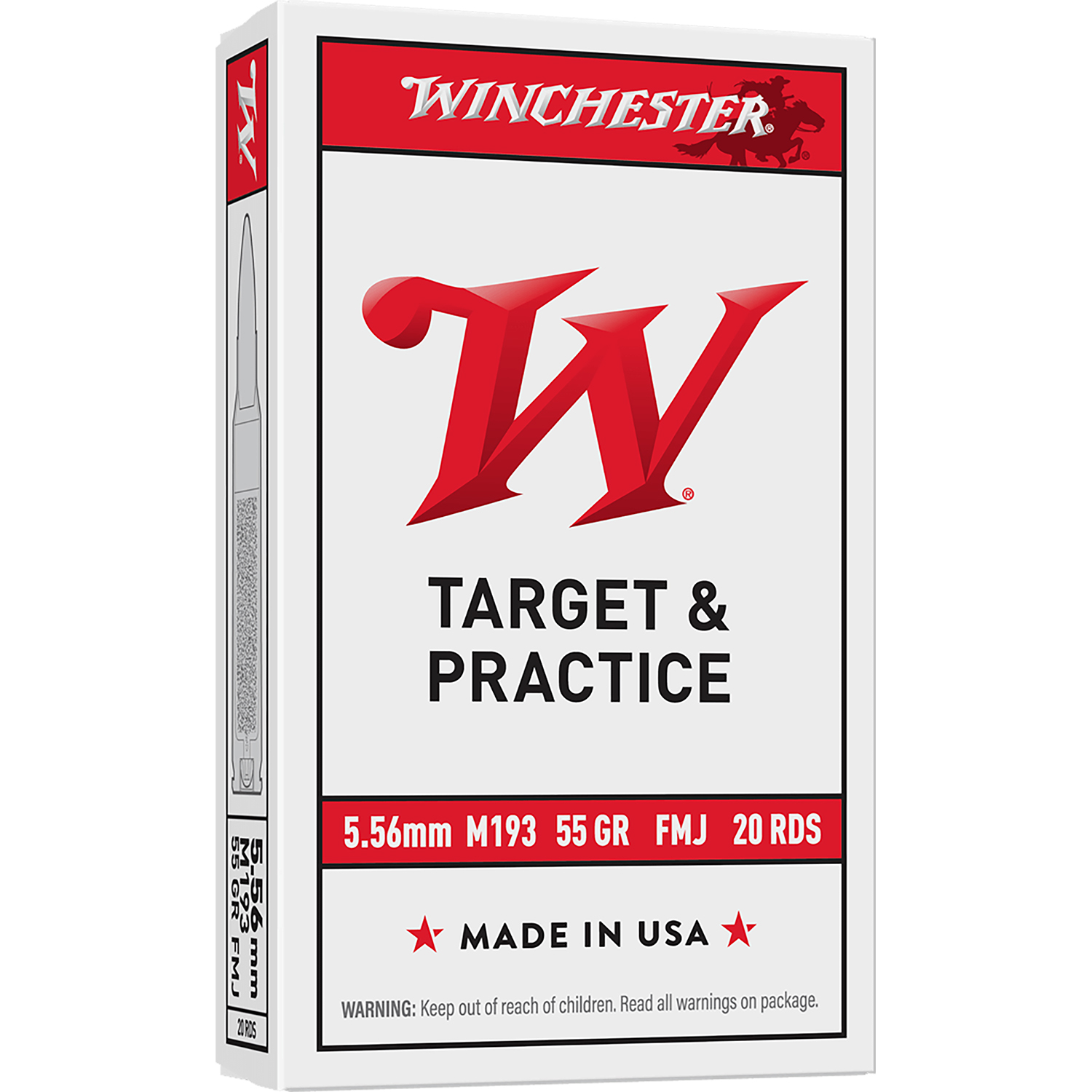 Winchester 5.56X45MM Nato M193 55GR Fmj 20RD