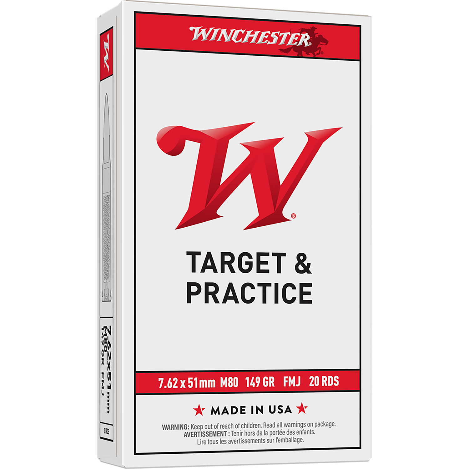 Winchester M80 7.62X51 149GR Fmj 20RD