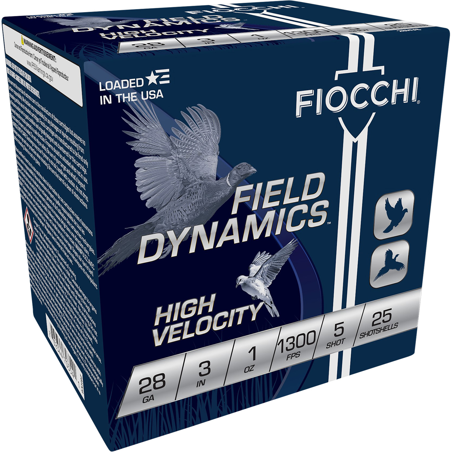 Fiocchi 28GA High Velocity 3 1OZ 5 Shot 25/10
