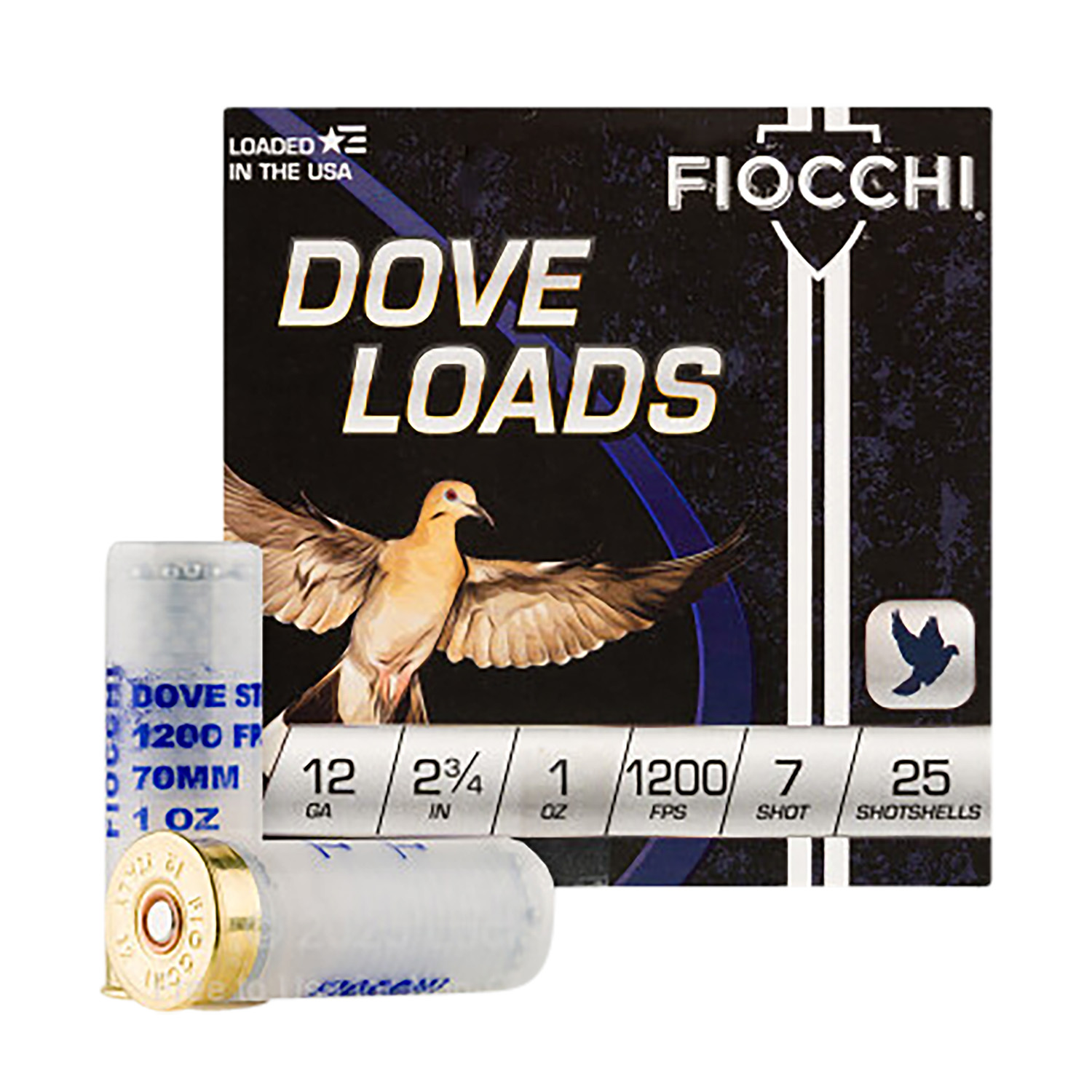 Fiocchi Dove & Quail 12GA 1 Oz 7 1200FPS 25-RD