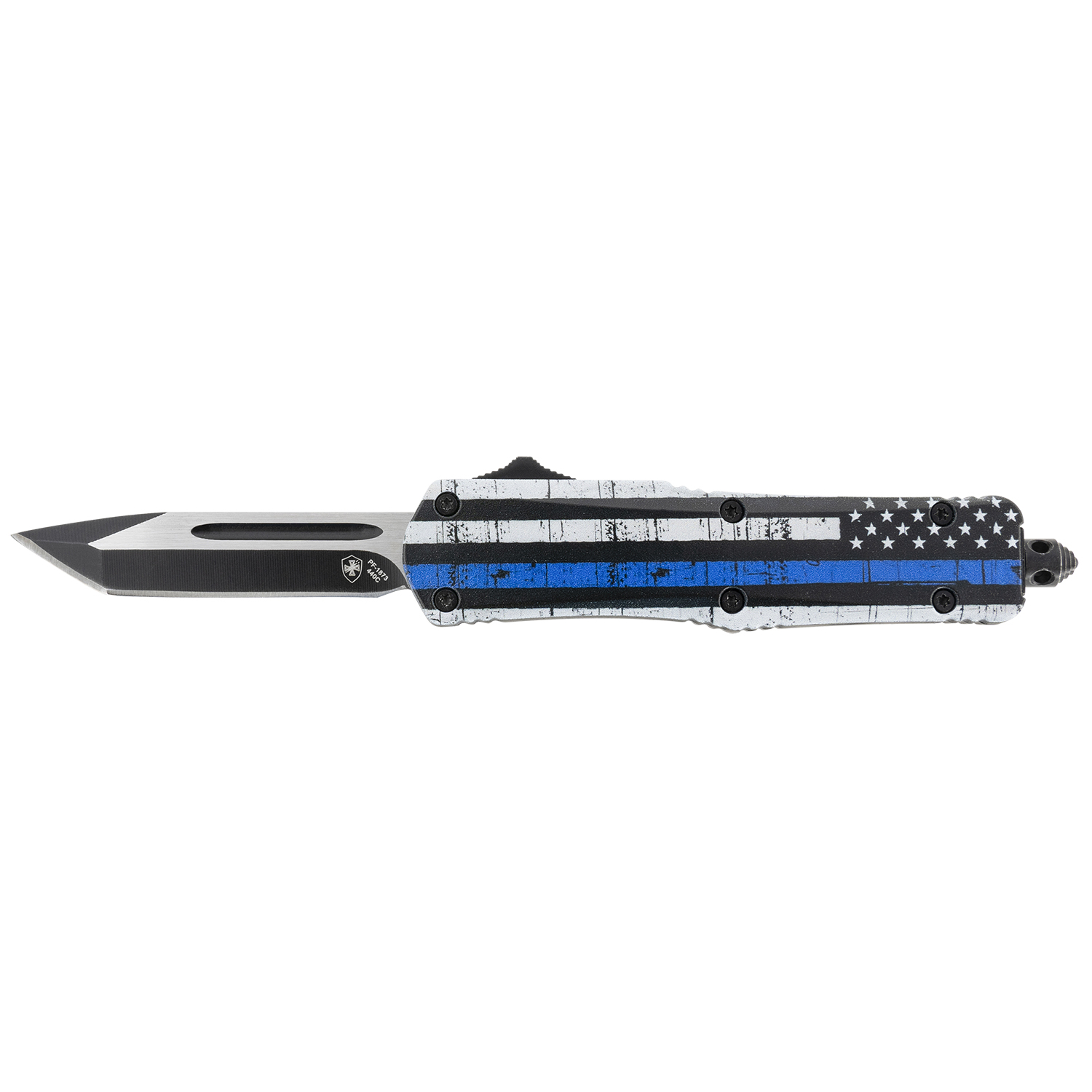Templar Knives Small Back the Blue Tanto Black
