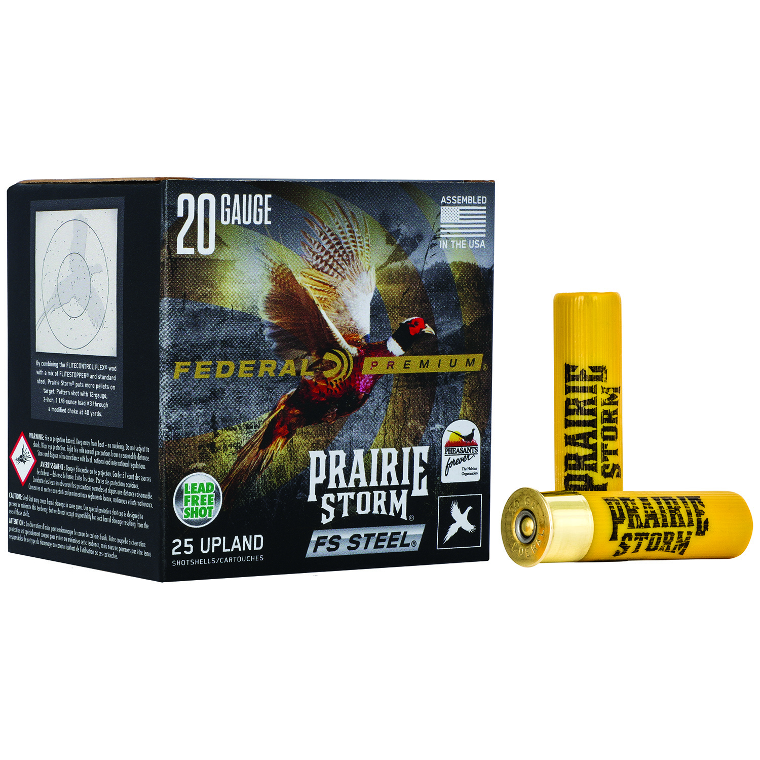 Federal Prairie Storm Fs 20GA 3 7/8OZ 3 Shot 25RD