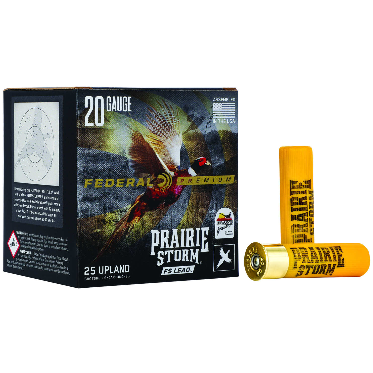 Federal Premium Prairie Storm 20GA 3 1-1/4OZ 4 Shot Ammo