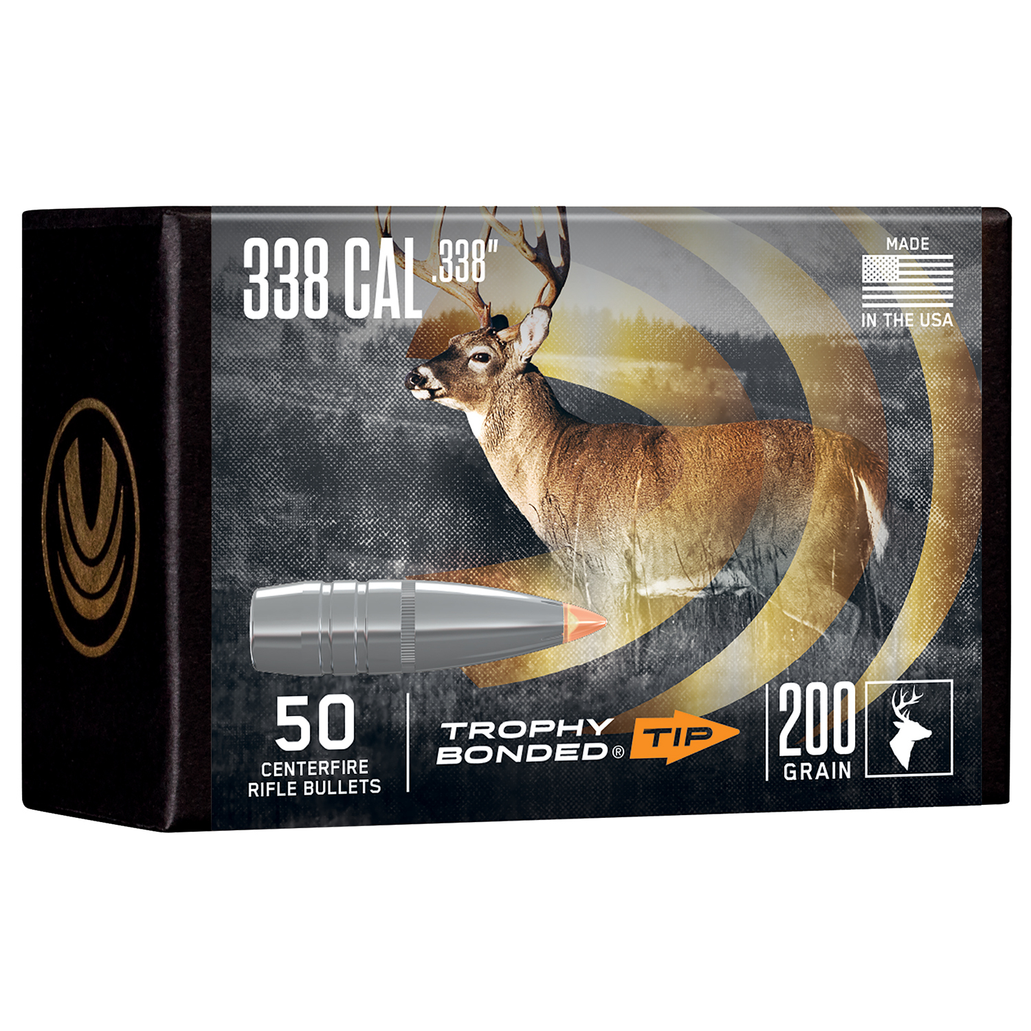 Federal PB338TT200 Trophy Bonded Tip .338 300GR 50/4