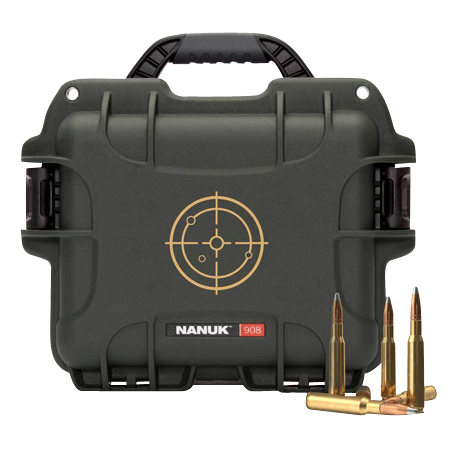 Nanuk 908 Ammo Case Waterproof Dustproof Black/white