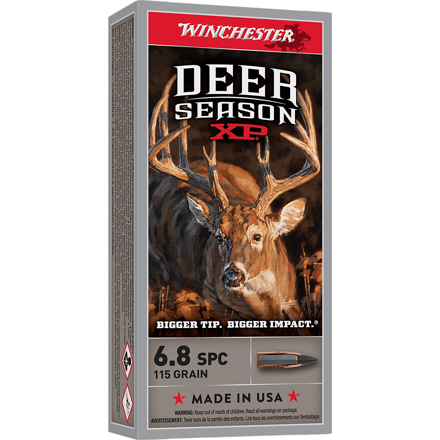 Winchester Deer Season Xp 6.8 Spc 115 Gr Extreme Point 20 Rd