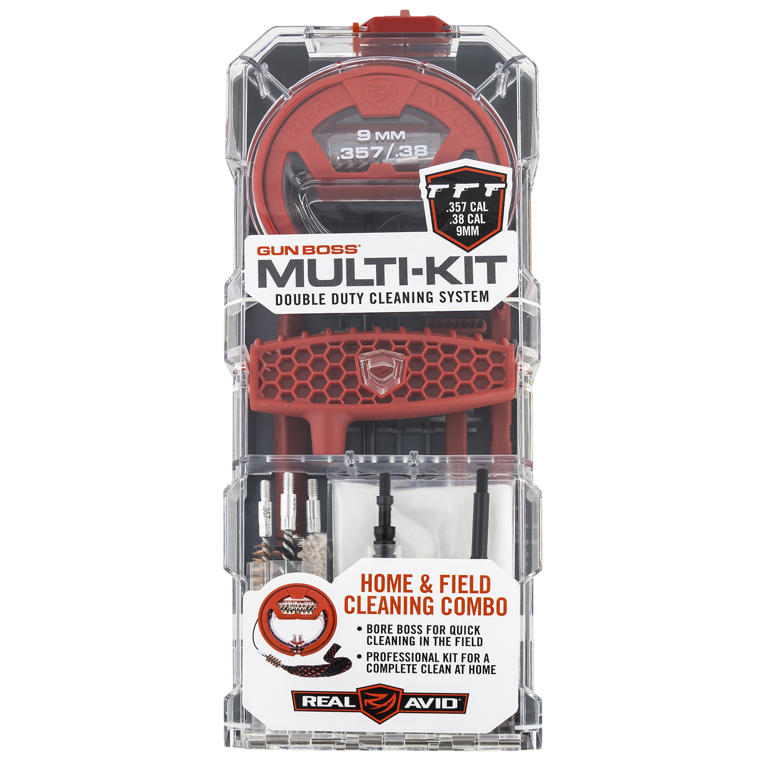 Real Avid Gun Boss Multi Kit .357/.38/9MM With Bore Boss