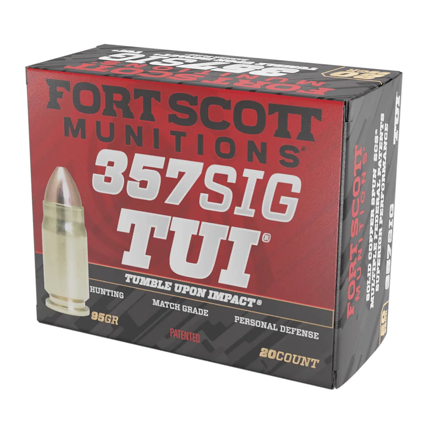 Fort Scott Munitions 357 Sig 95GR Tui 20-RD