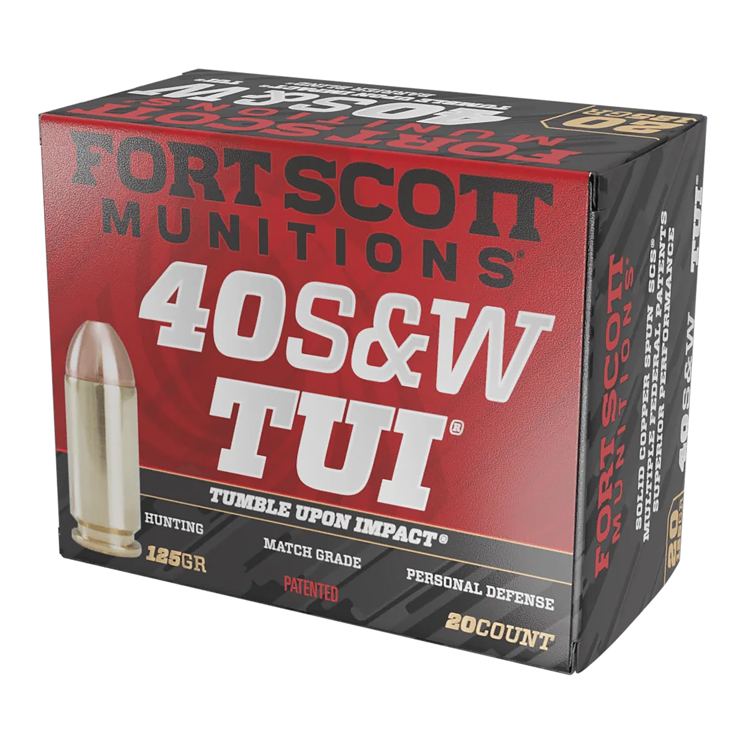 Fort Scott Munitions 40S&W 125G Tui 20/25