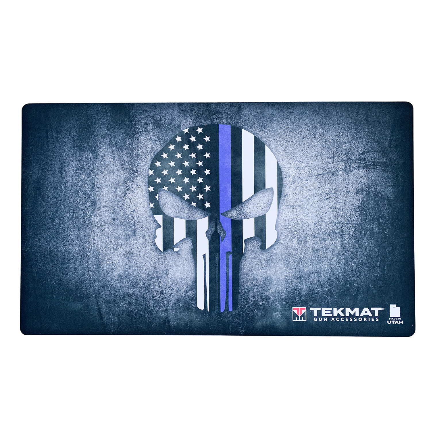 Tekmat Door Mat 42 Blue Line Punisher Multi Color Rubber