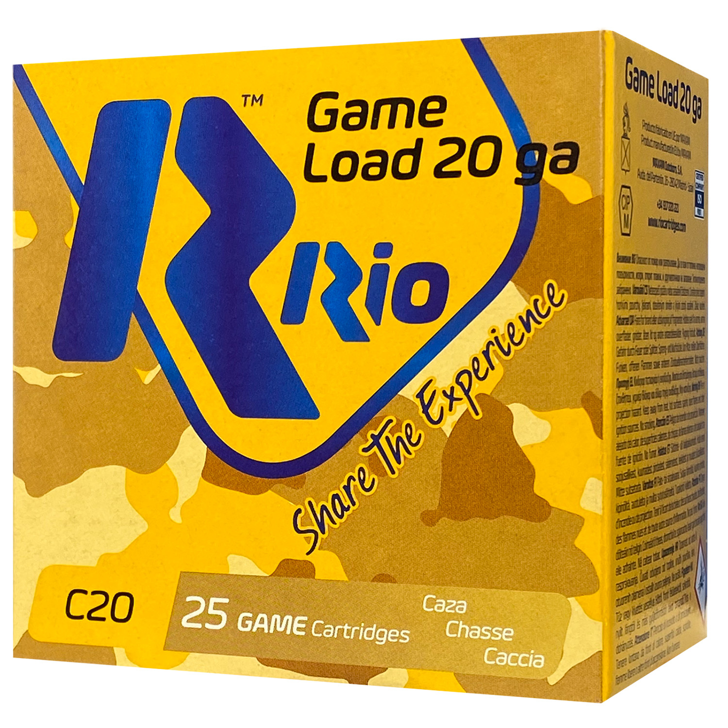 Rio RC206 Game Load 20 Gauge 2.75 1OZ 6 Shot 25/10