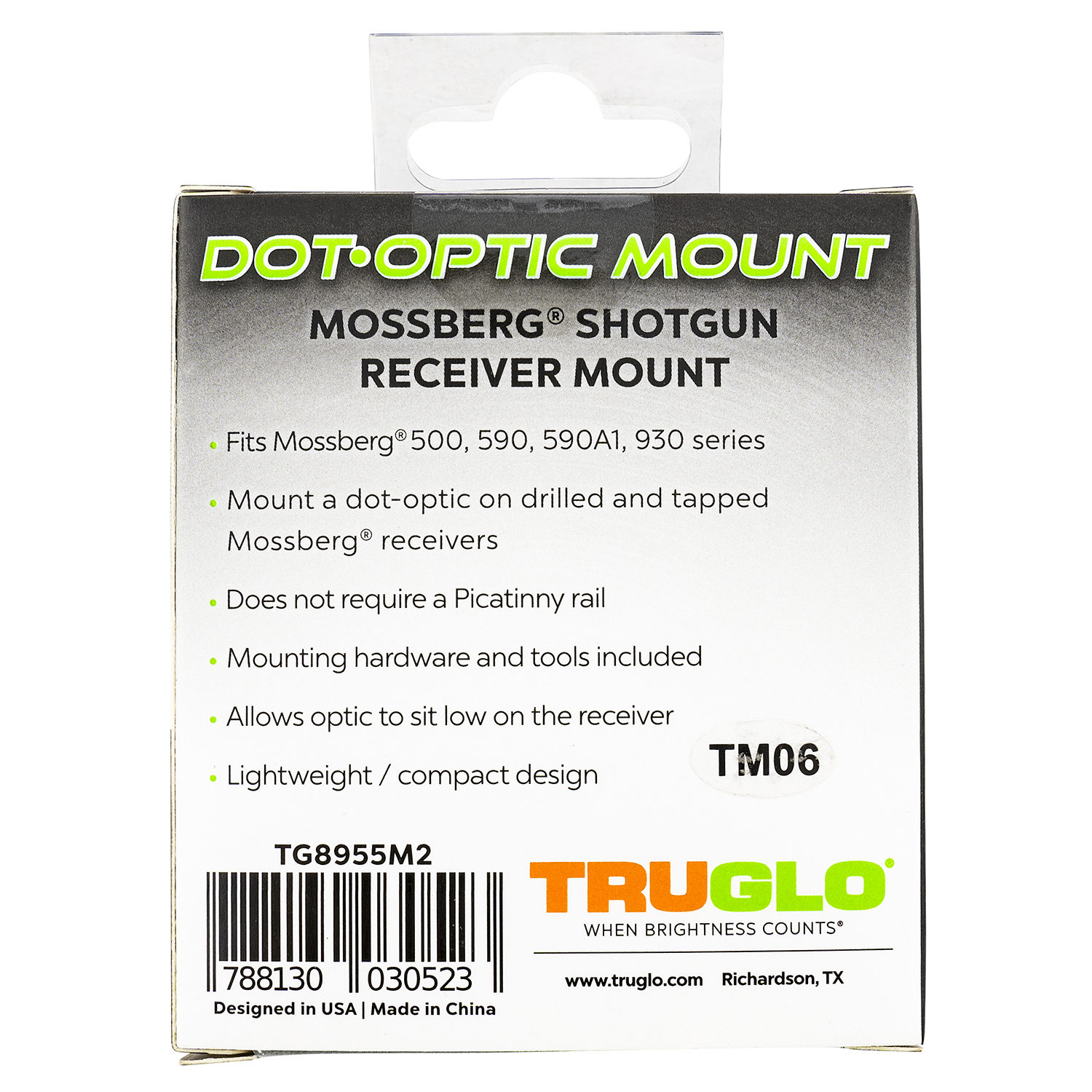 Truglo Shotgun Receiver Mount for Mossberg Rmr - Image 2