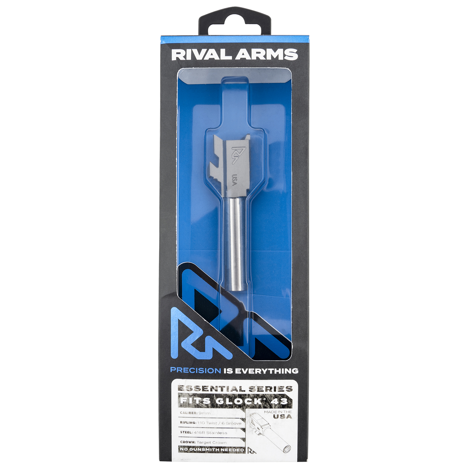 Rival Arms Essential V2 Drop-in Barrel 9MM for Glock 43