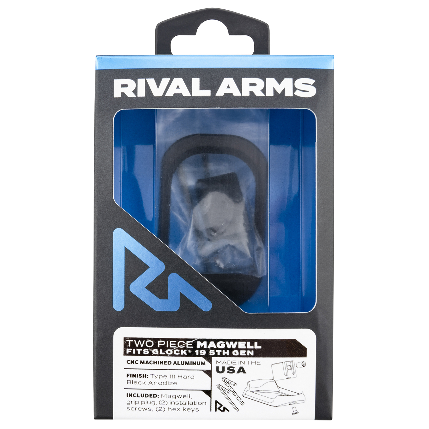 Rival Arms G19 GEN5 Magwell Black Aluminum
