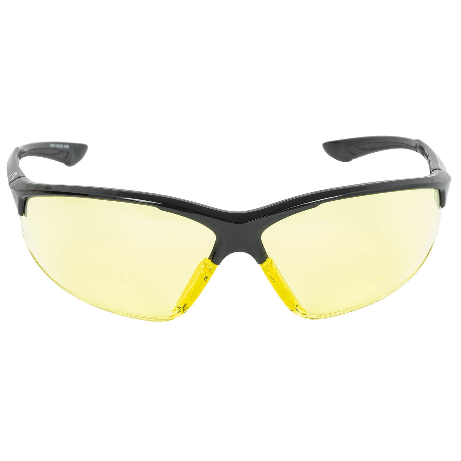 Walkers Ikon Tanker Open Frame Glasses Amber Lens Matte Black