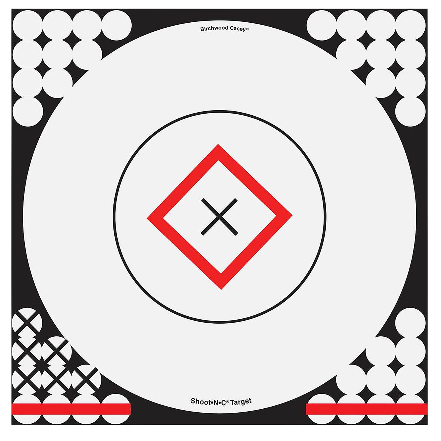 Birchwood Casey Shoot-n-c Reactive Target 17.25 Bullseye 5 Pack