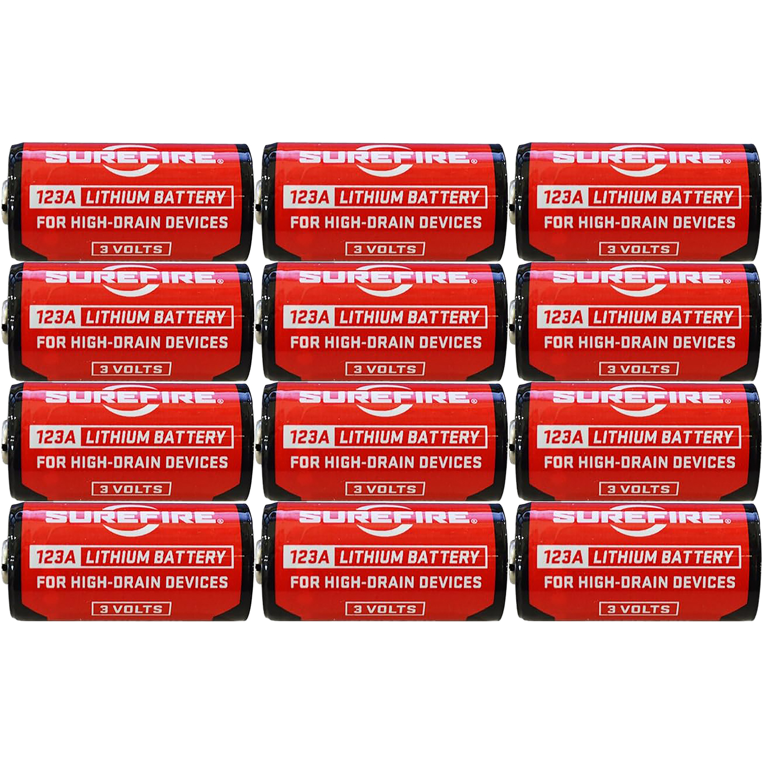 Surefire 12 SF123A Batteries Clamshell Package