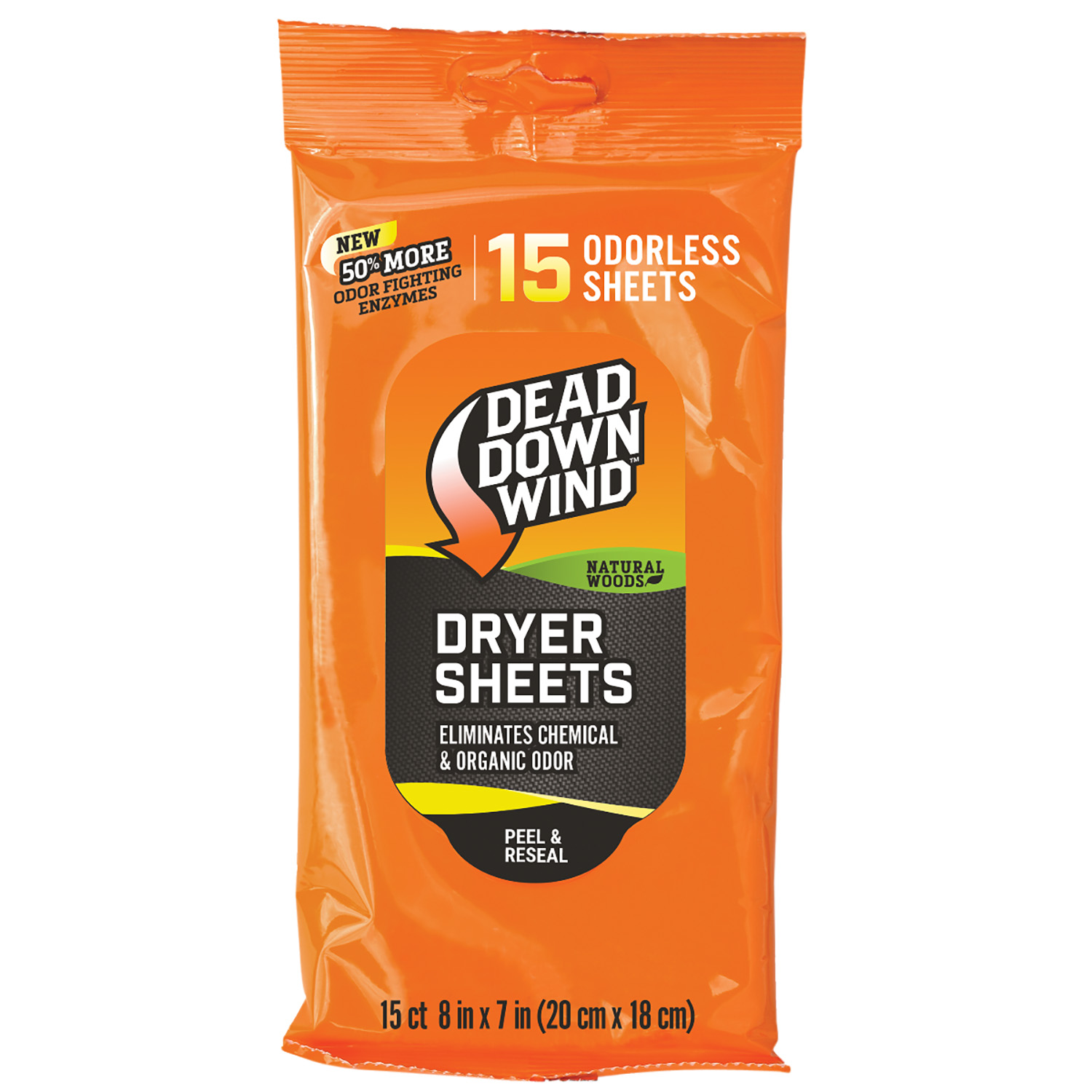 Dead Down Wind Dryer Sheets Natural Woods 15 Pk.