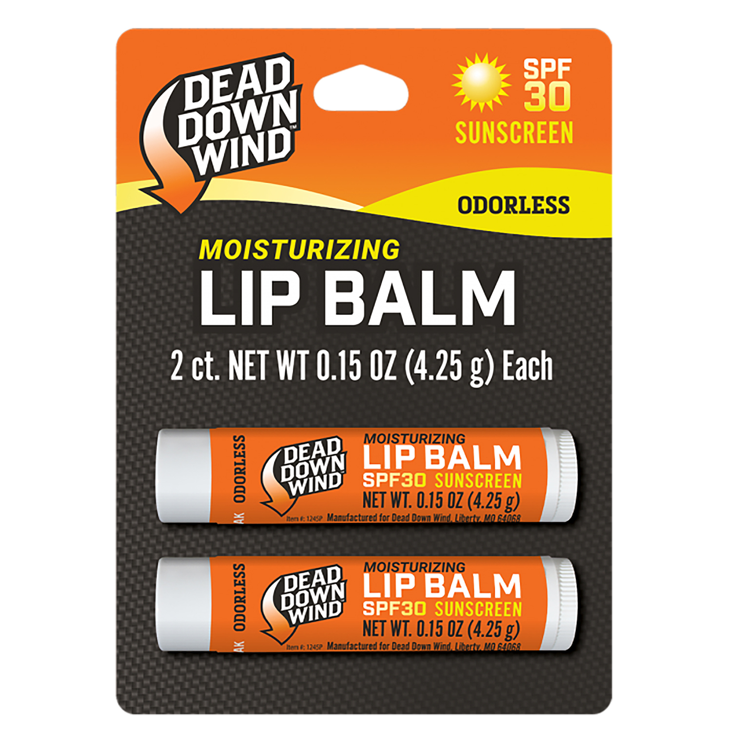 Dead Down Wind Lip Balm 0.15 Oz Unscented Spf 30