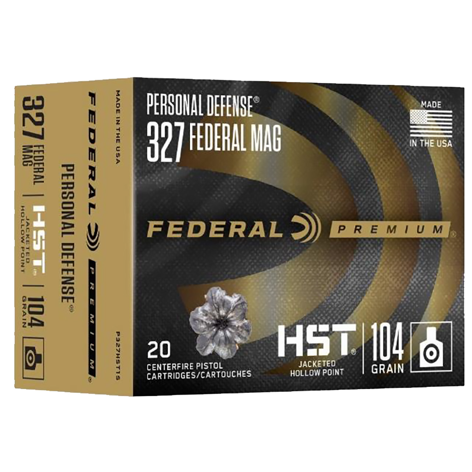 Federal Premium Personal Defense 327 Federal Mag 104GR Jhp 20-ROUND