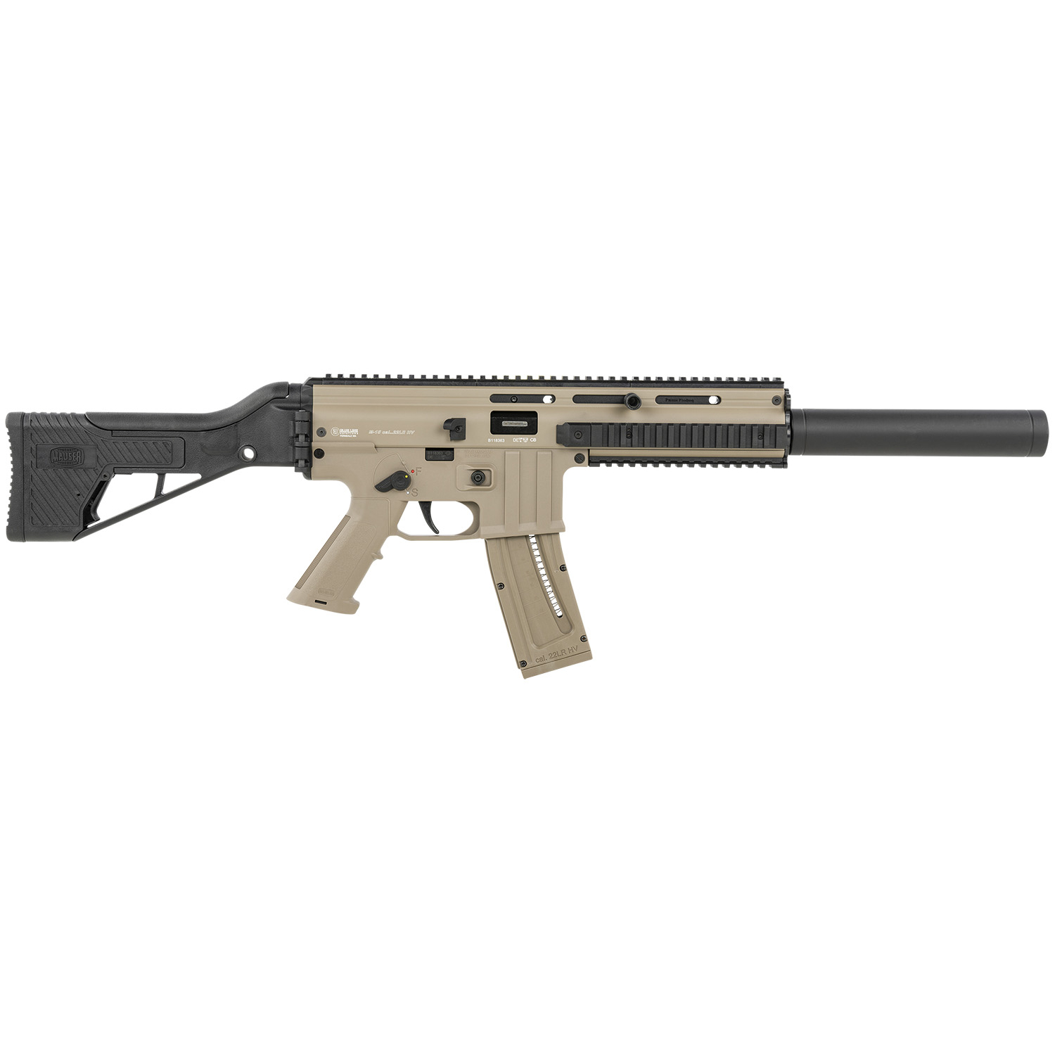 Bls Mauser M-15 22LR 22+1 Side Folding Tan