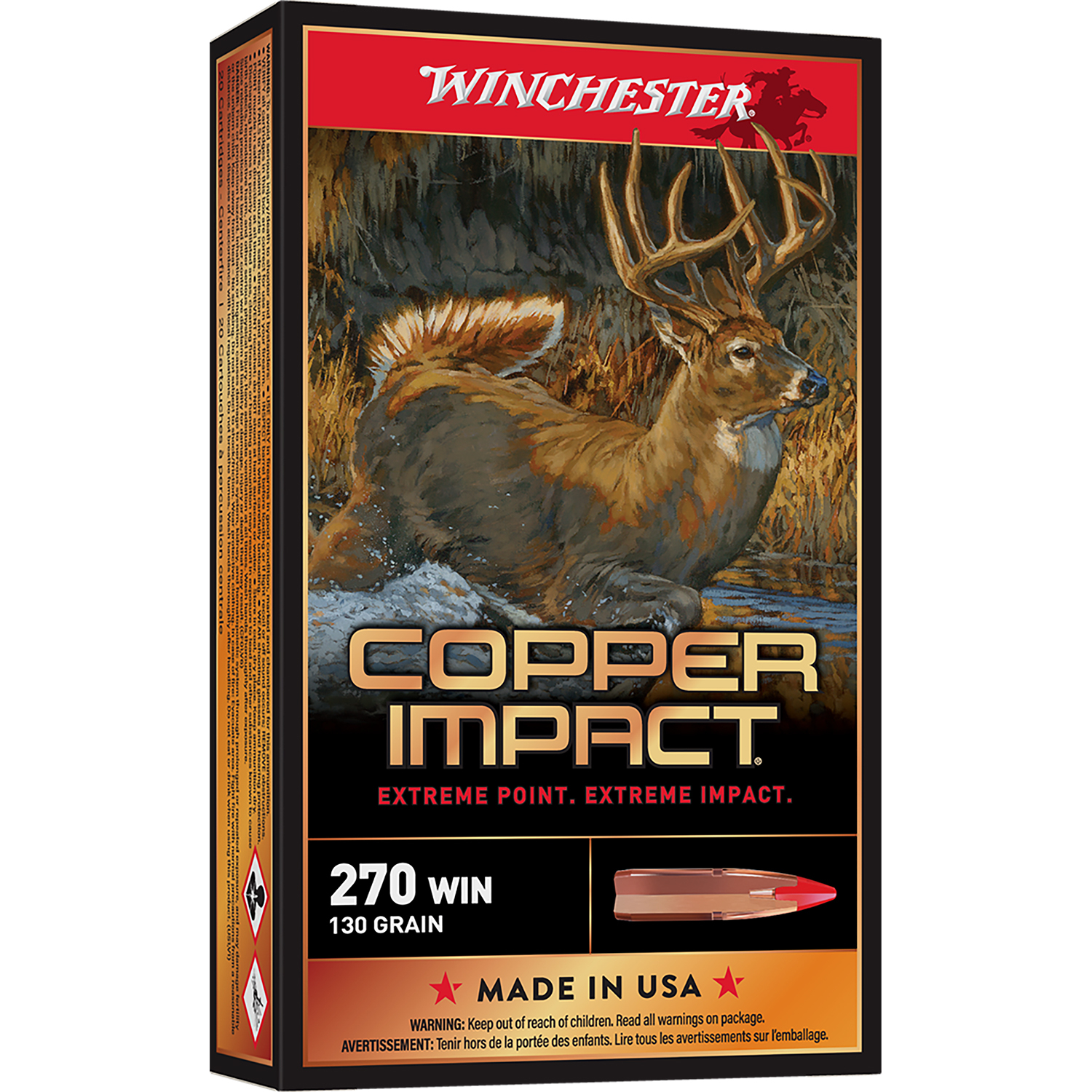 Winchester Copper Impact 270 Win 130GR Lead Free 20 Rounds