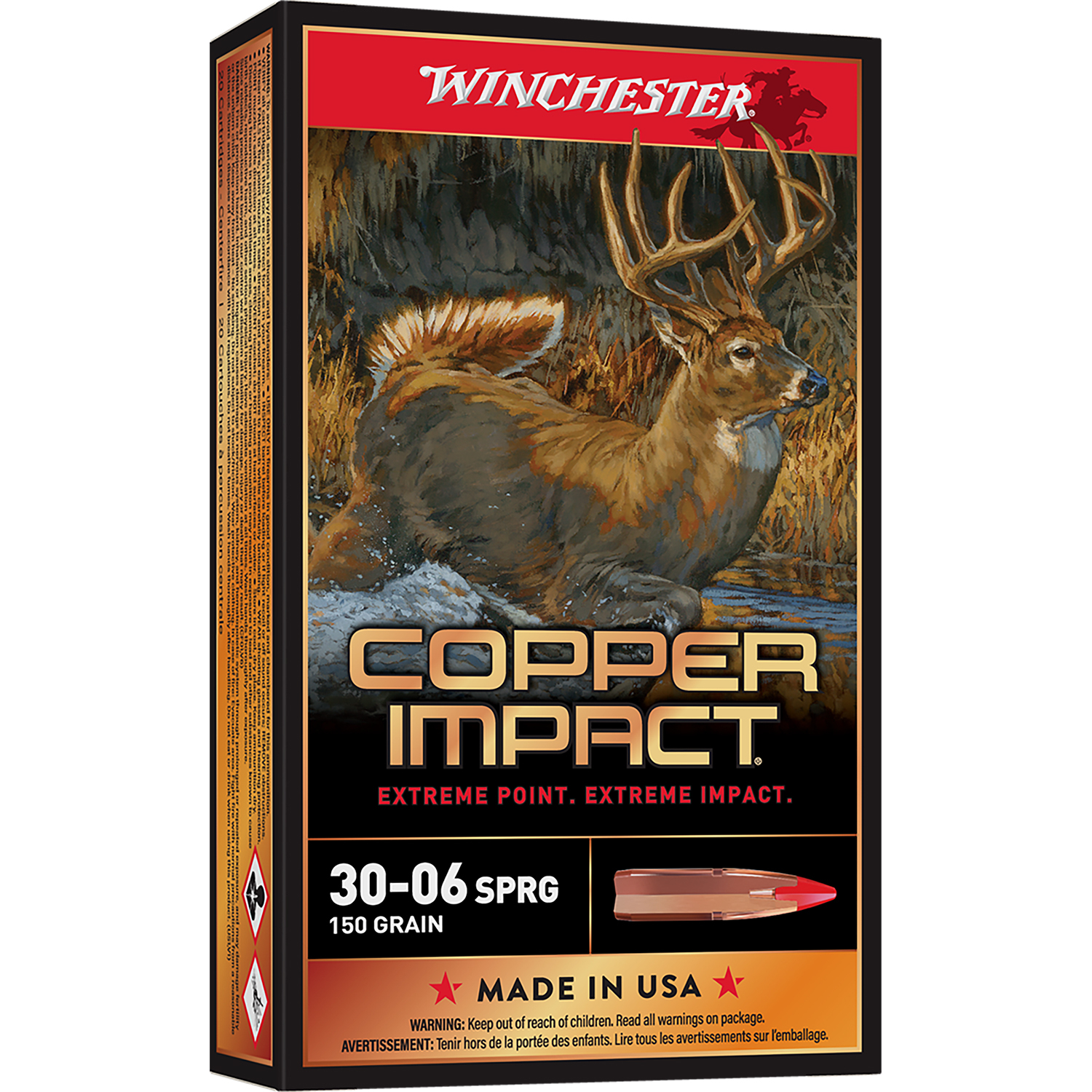 Winchester Copper Impact 30-06 Springfield 150GR Lead Free 20RD
