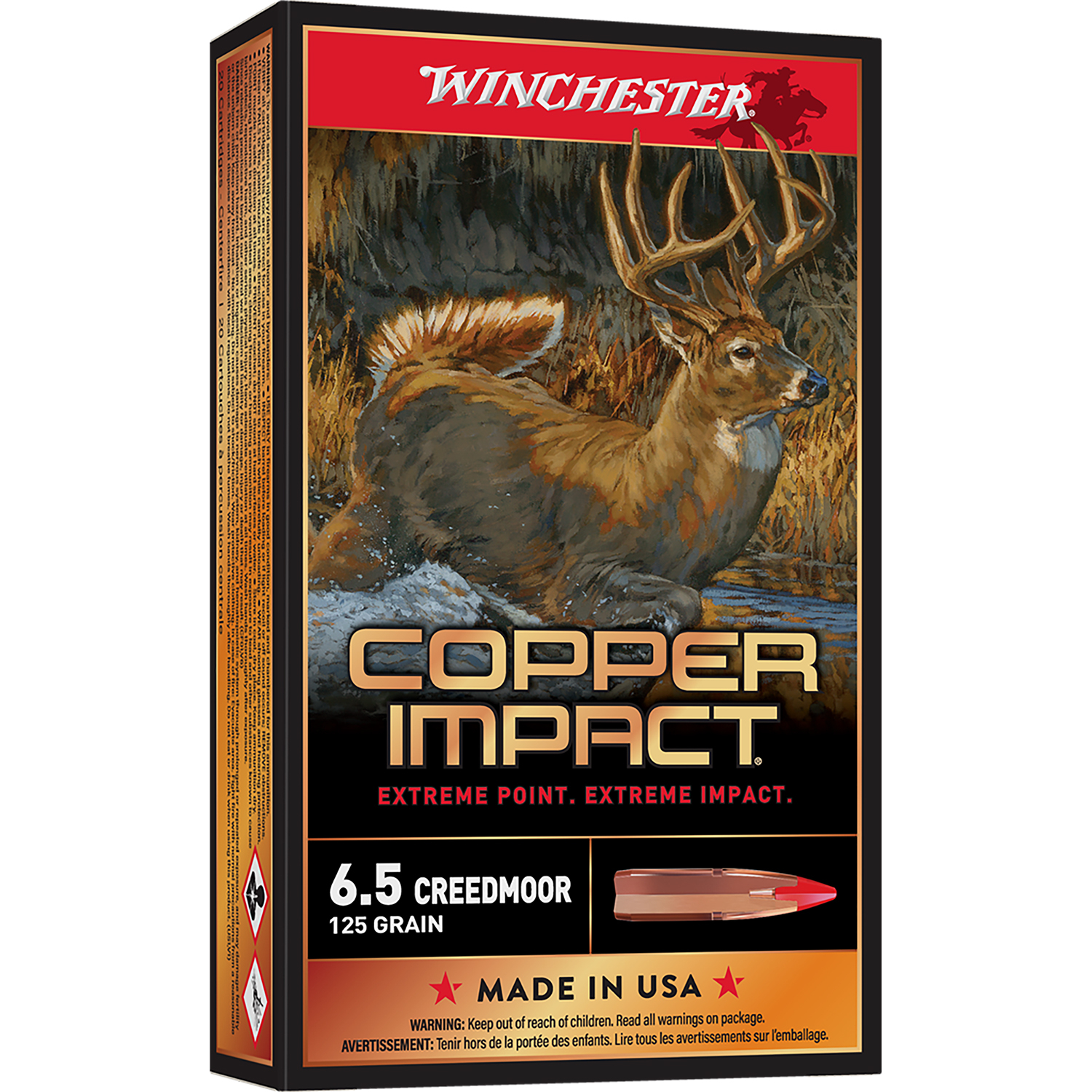 Winchester Copper Impact 6.5 Creedmoor 125GR Lead Free 20RD