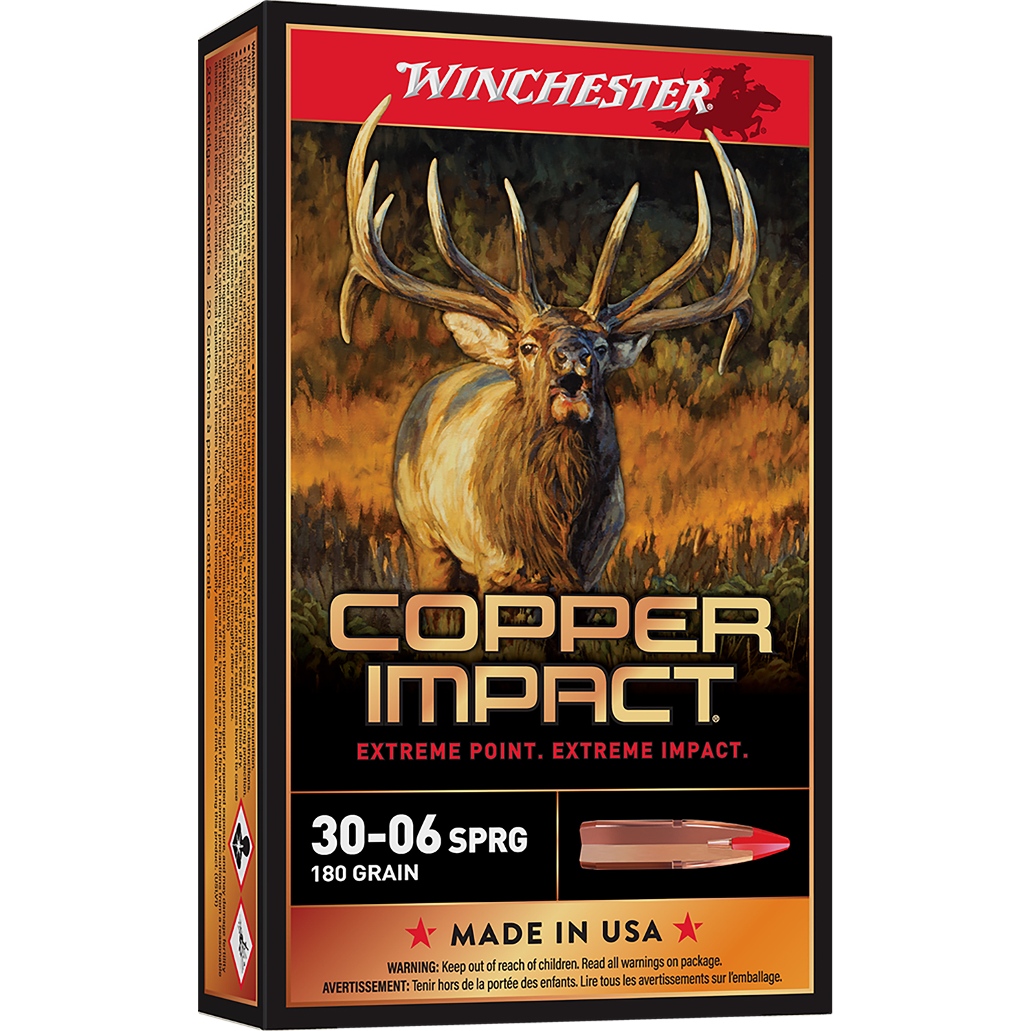Winchester Copper Impact 30-06 Springfield 180GR Lead Free 20RD