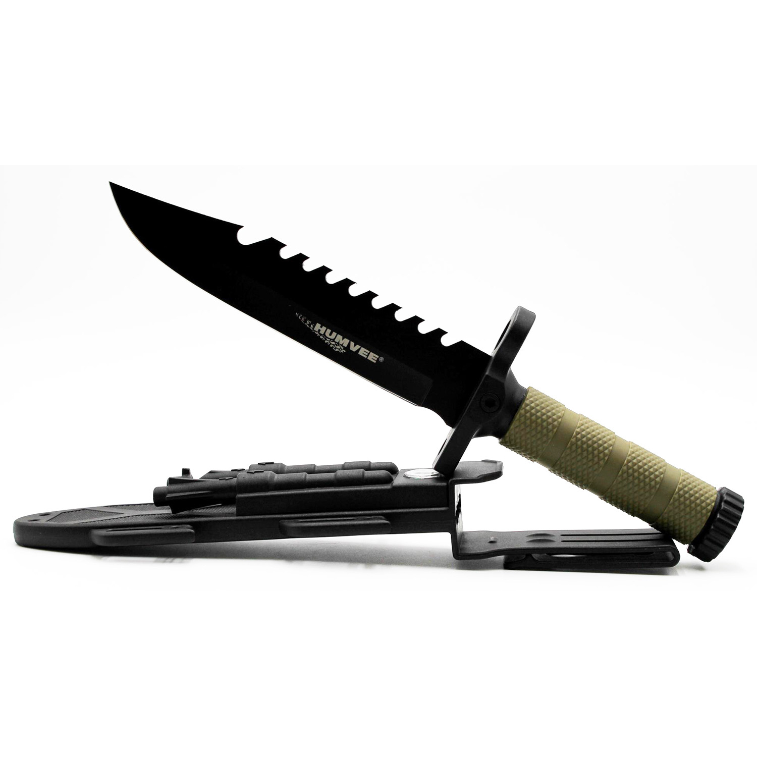 Camp HMV-KFXB-02 Humvee Next Gen Survival Knife Black