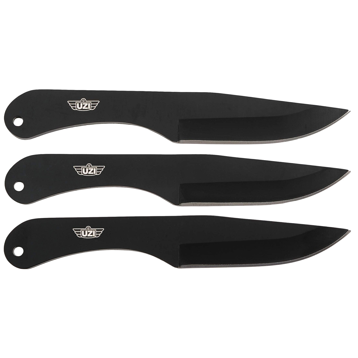 Camp UZK-TRW-004 Uzi Throwing Knives With Sheath 3PK