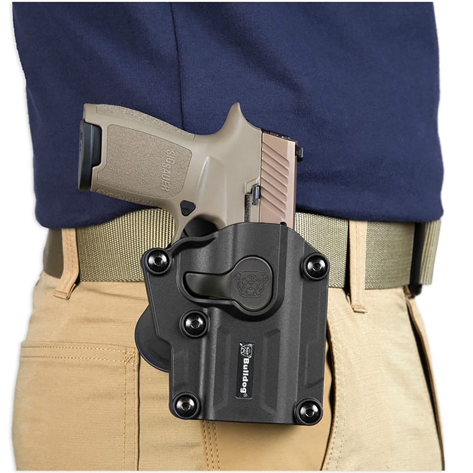 Bulldog Multi-fit Polymer Paddle Holster Right Hand Sub Compact - Image 3