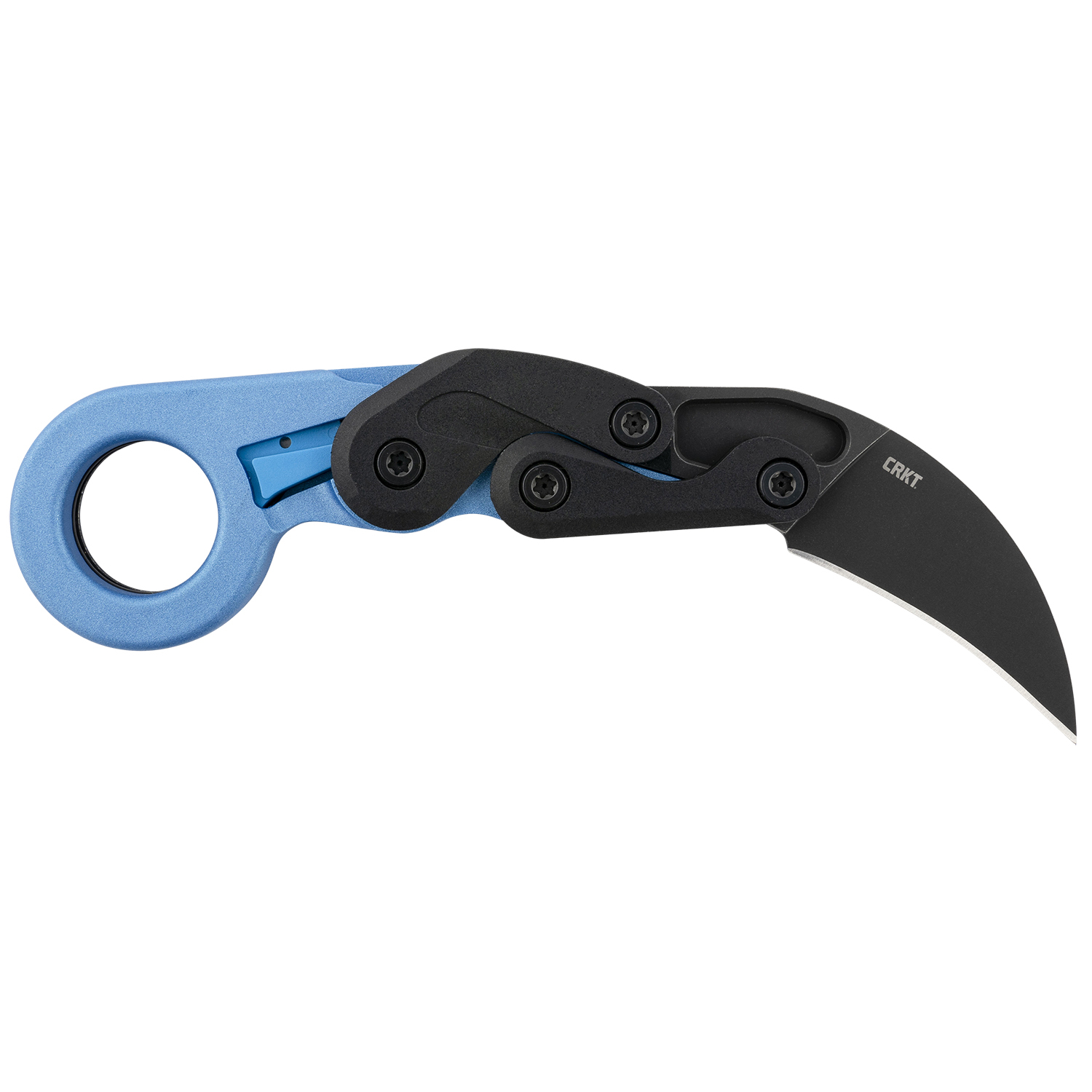 Crkt Provoke Folding Knife 2.47 Hawkbill Blue Metallic
